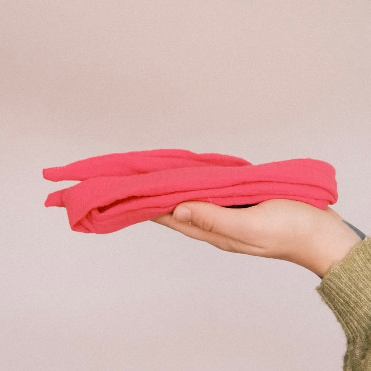 Drahthaarband - Musselin pink