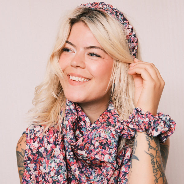 Big Scrunchie - Sparkle Flower