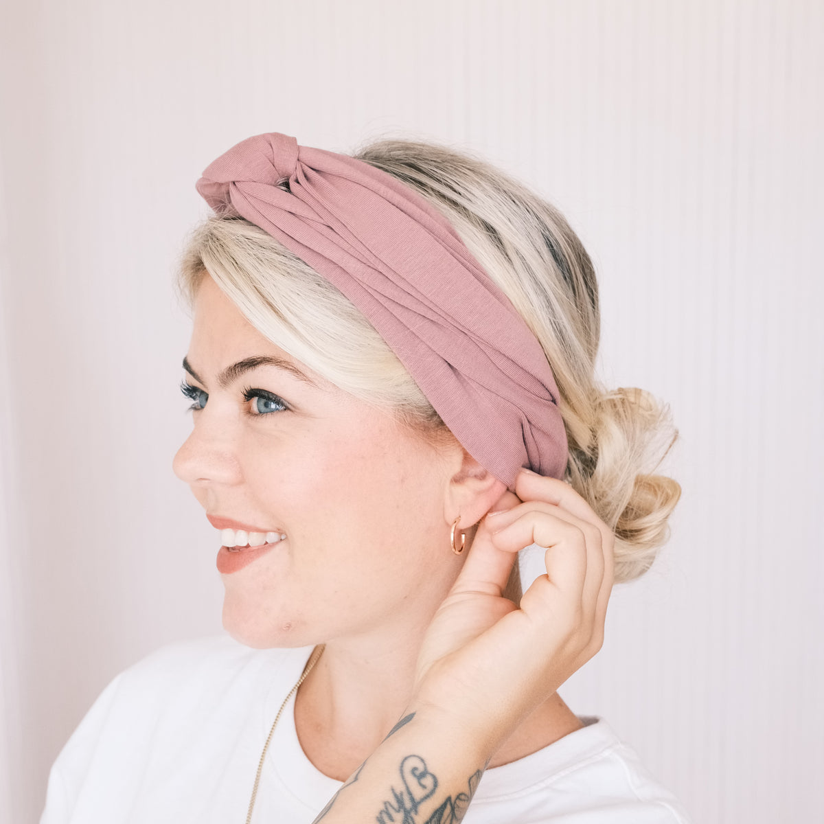 Drahthaarband breit - Rosa
