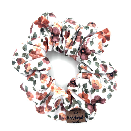 Scrunchie - Blumenkranz Orange