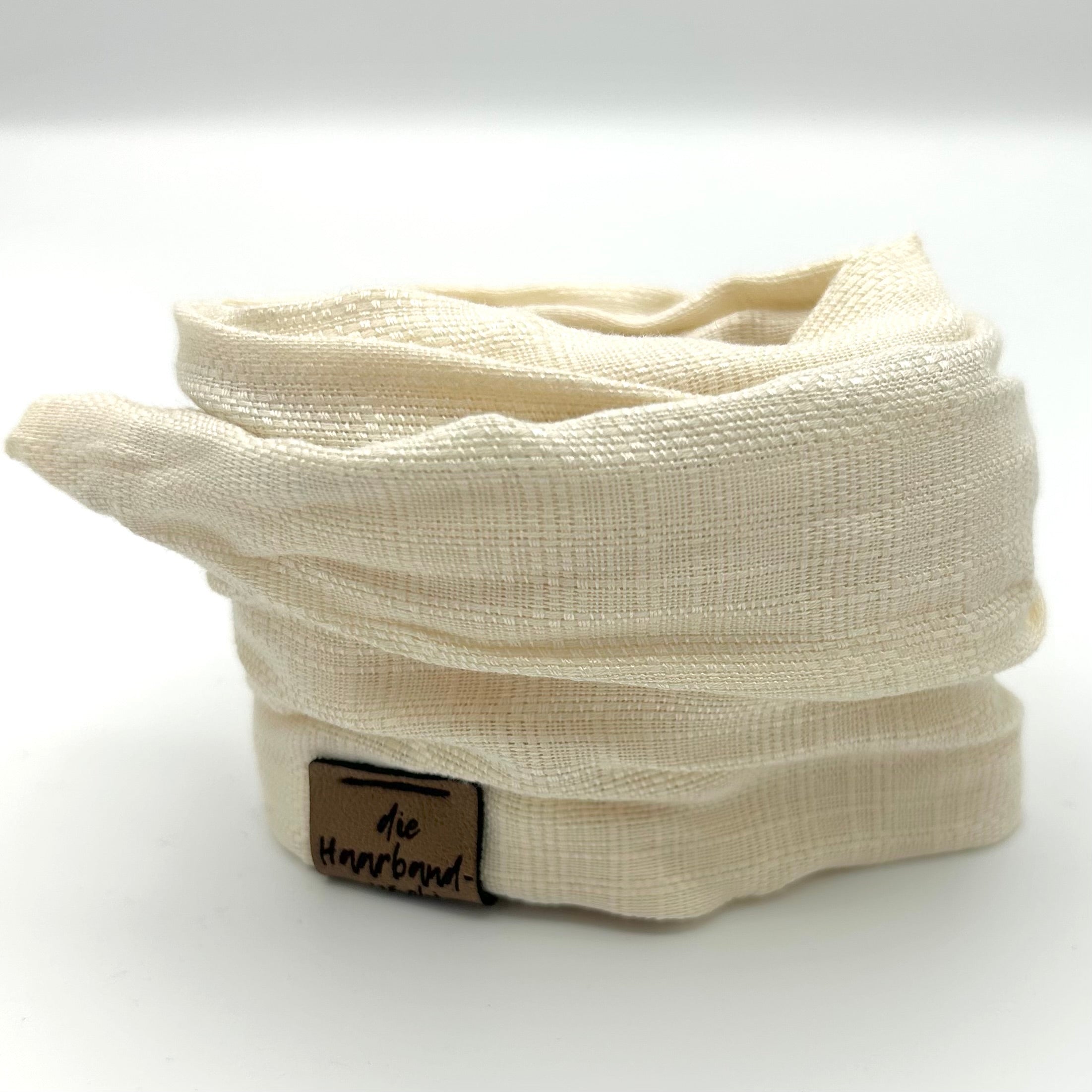 Drahthaarband offwhite