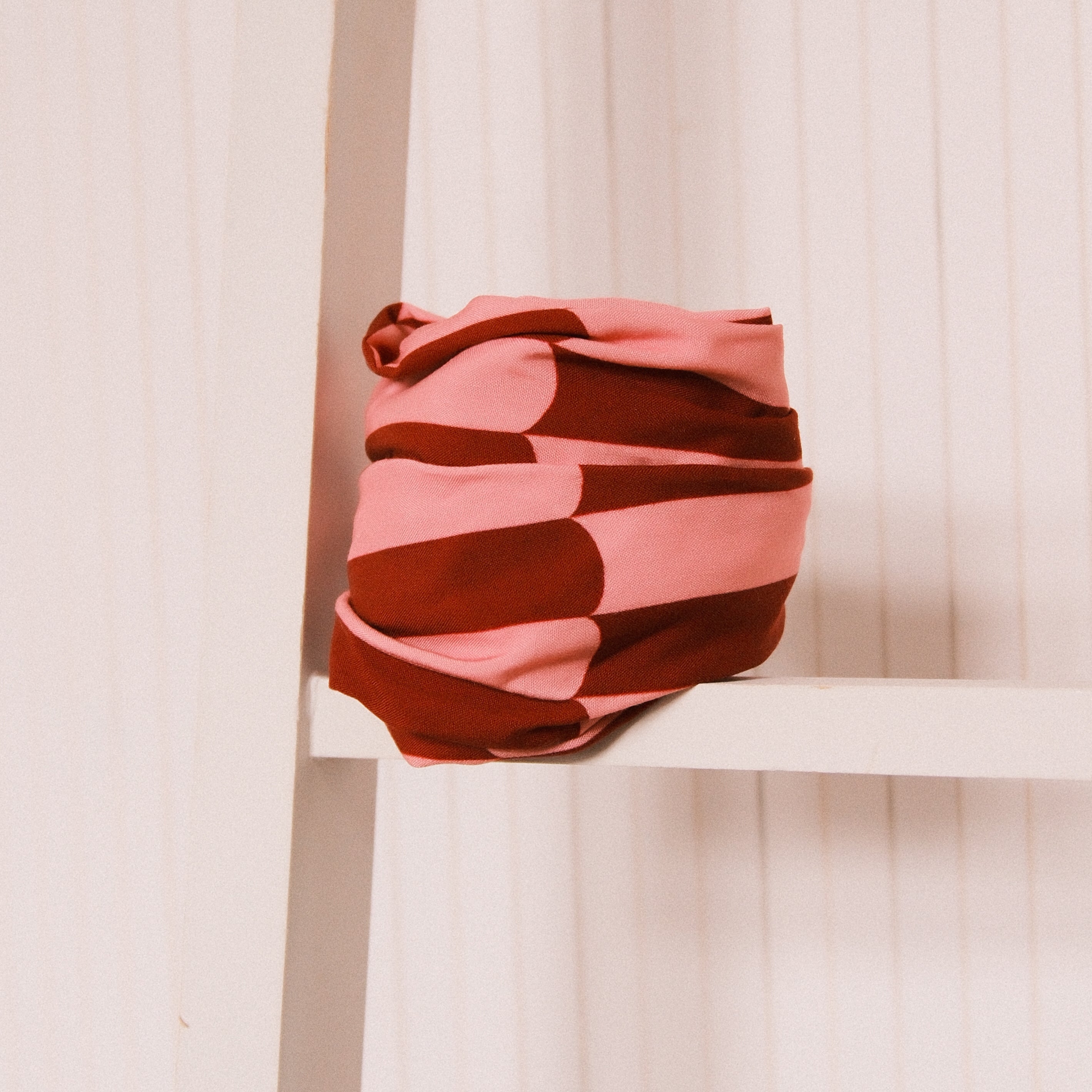 Drahthaarband breit - Candy Lines Pink