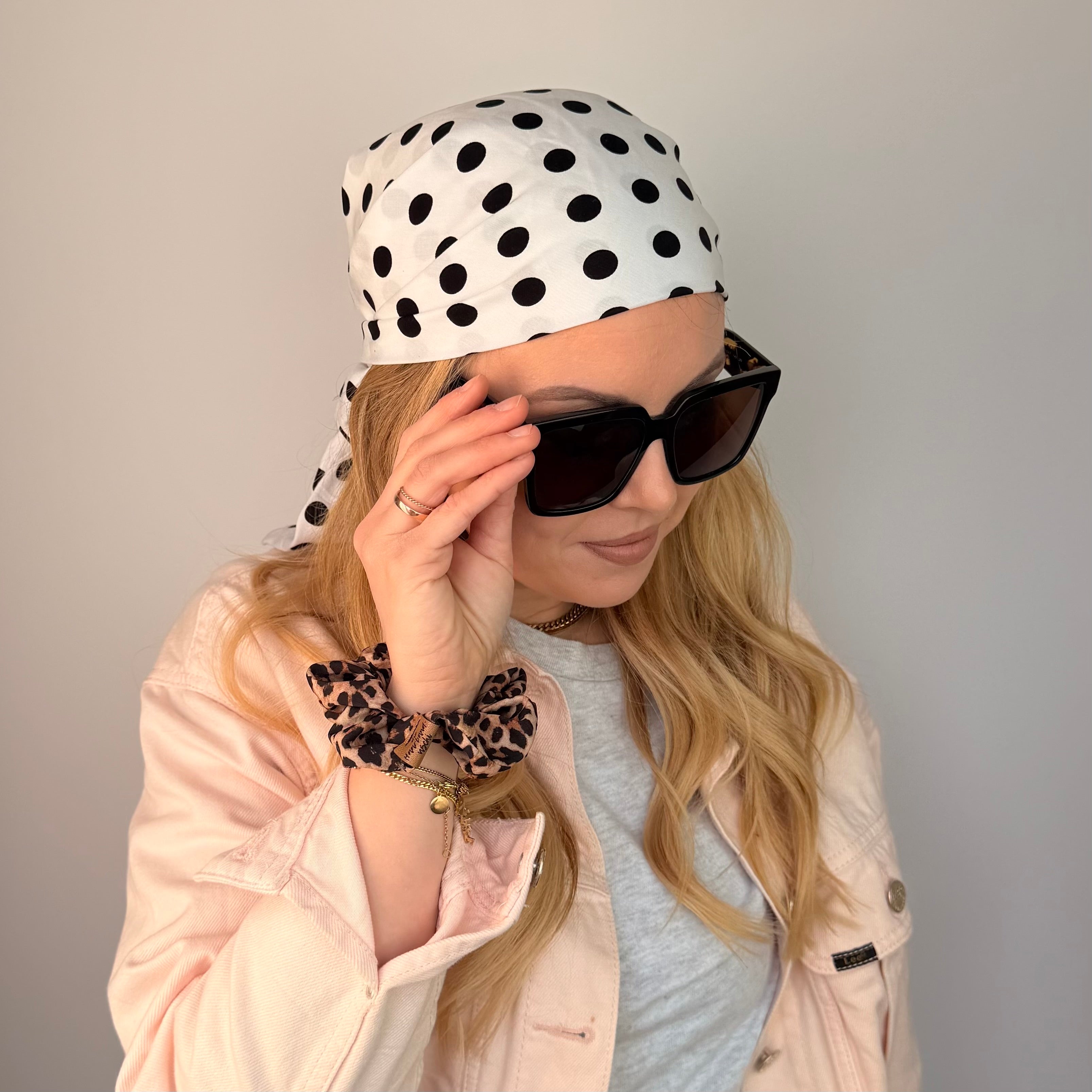 Bandana - Polka Dots Weiß