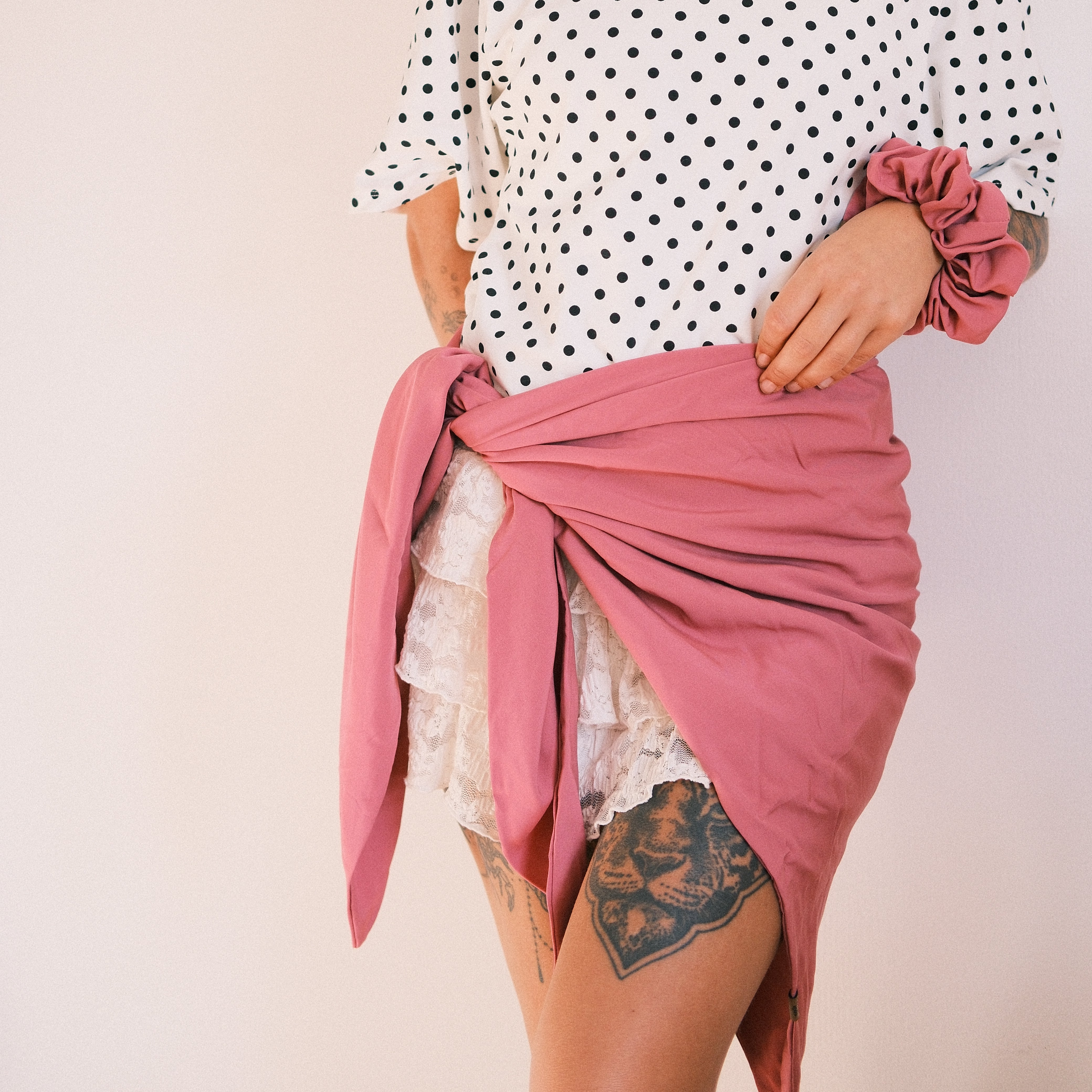 XXL Dreieckstuch  - soft touch Fuchsia