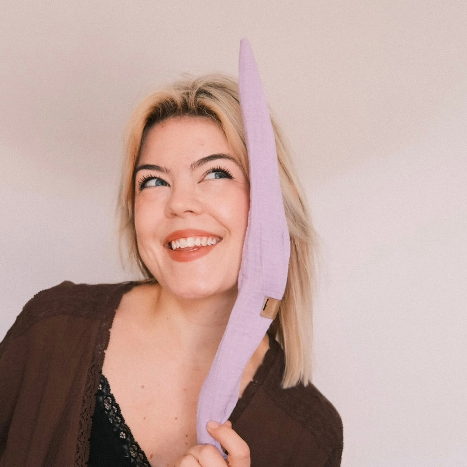 Drahthaarband -  Musselin flieder