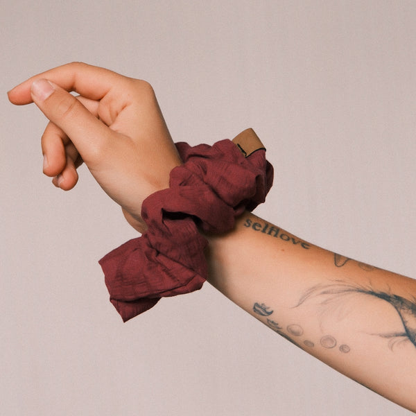 3er Big Scrunchie Set - Berry Bloom