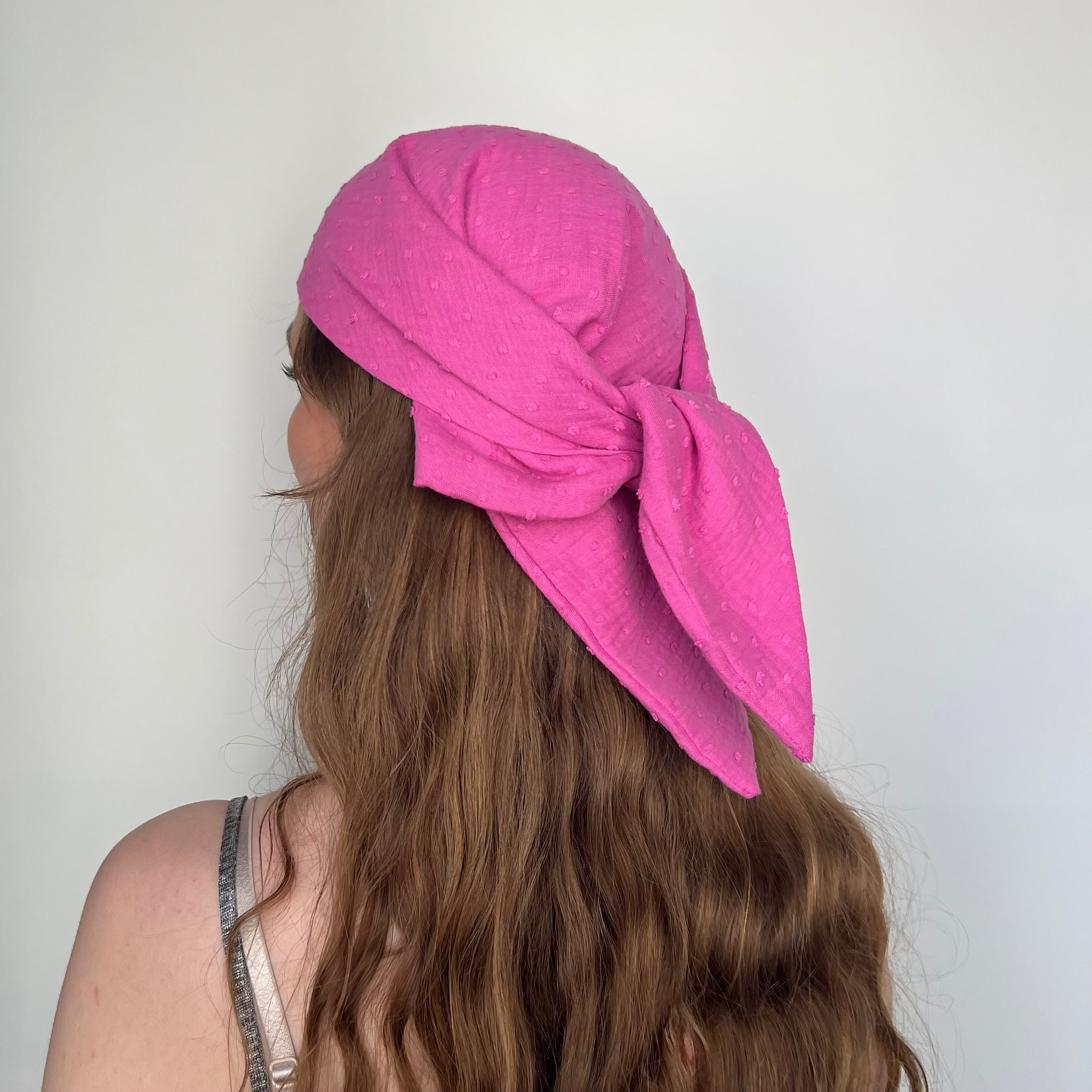 Bandana - Musselin Dots Pink
