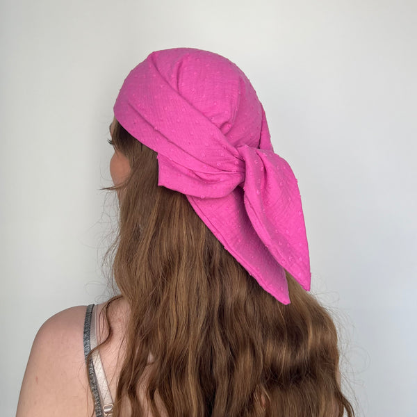 Bandana - Musselin Dots Pink