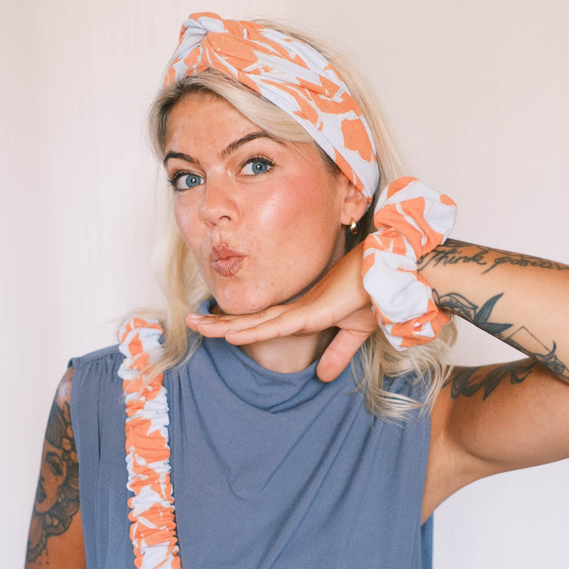 Drahthaarband Breit – Aloha Blau
