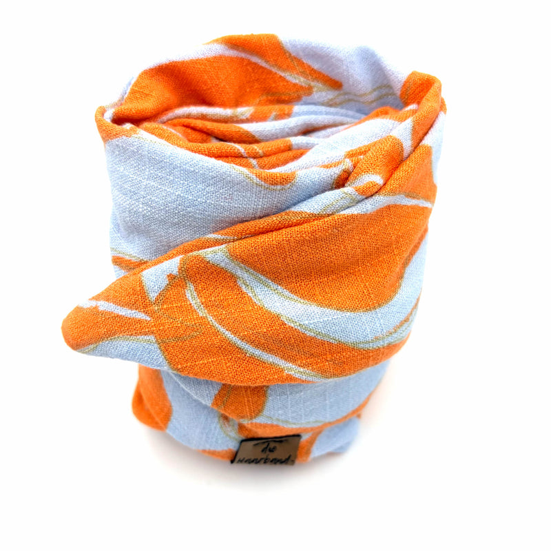 Drahthaarband Breit – Aloha Blau