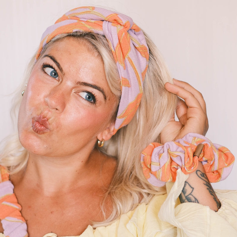 Drahthaarband Breit – Aloha Flieder