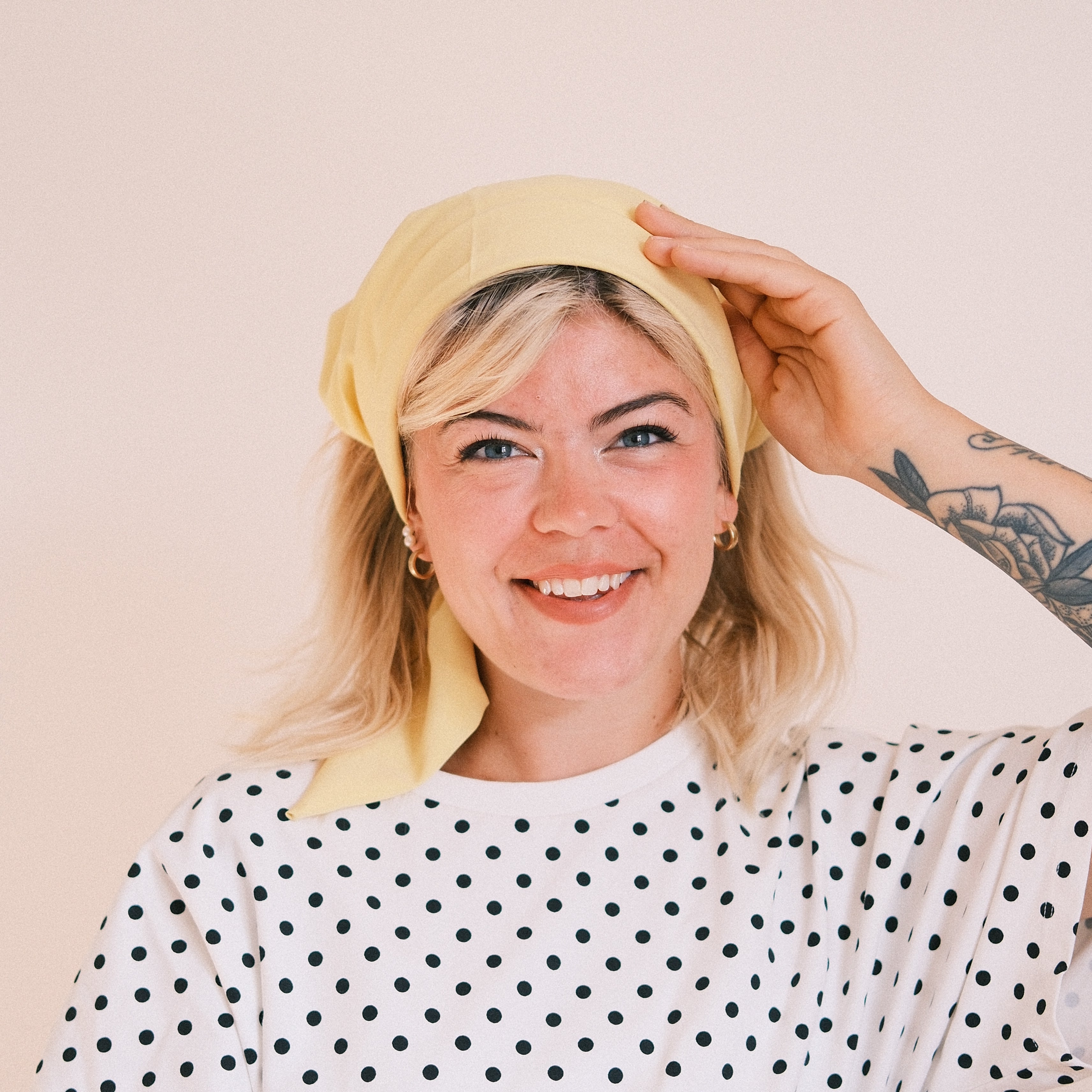 Bandana - soft touch Butteryellow