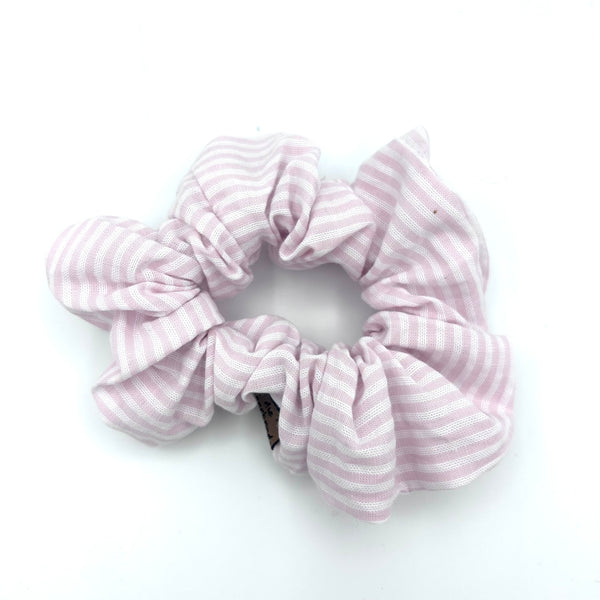 Scrunchie - gestreift rosa
