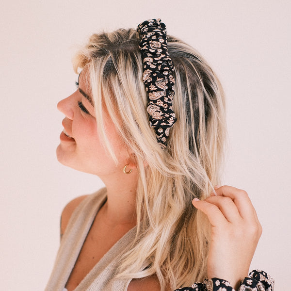 Ronja - Vintage Paisley Schwarz