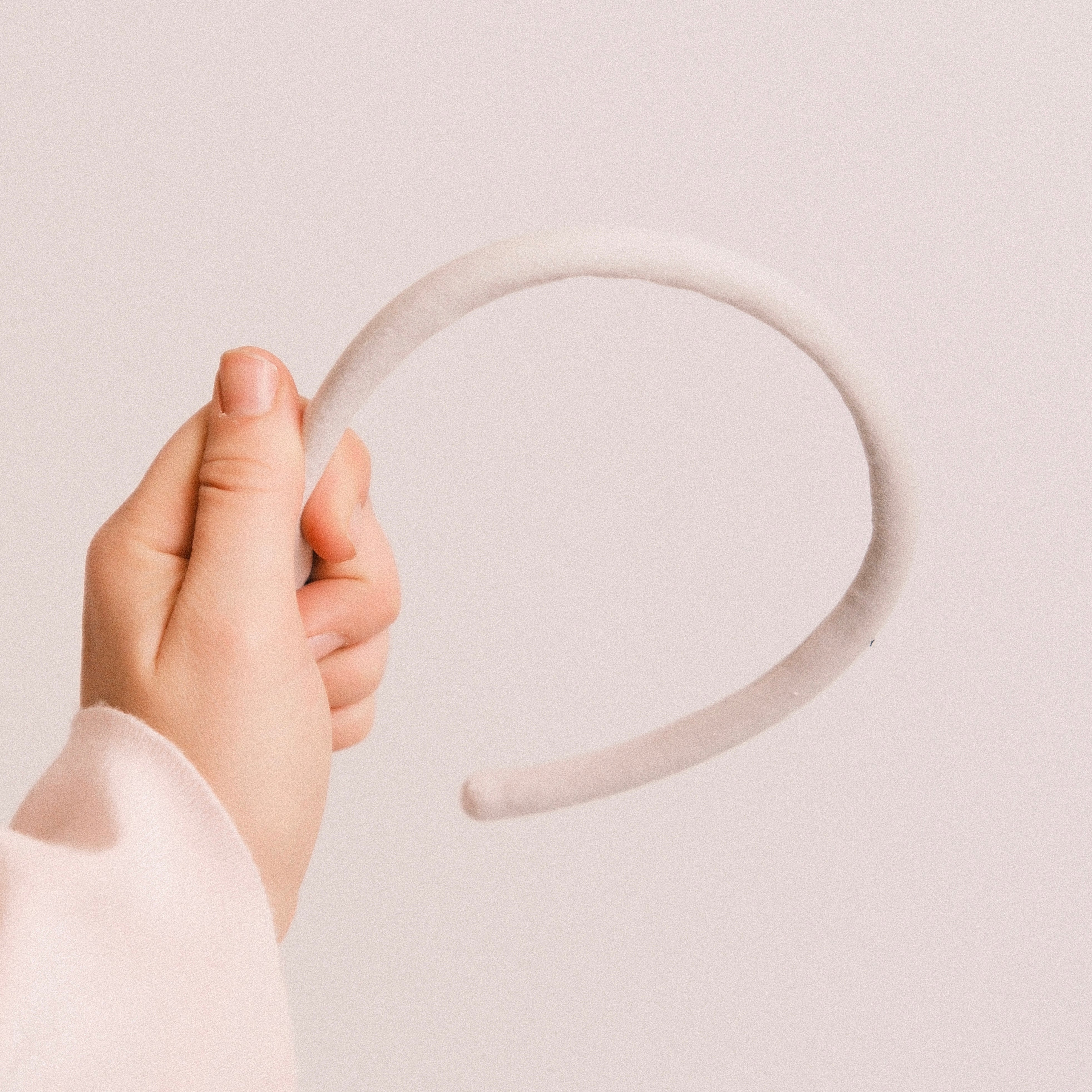 Lina - Samt Hellgrau