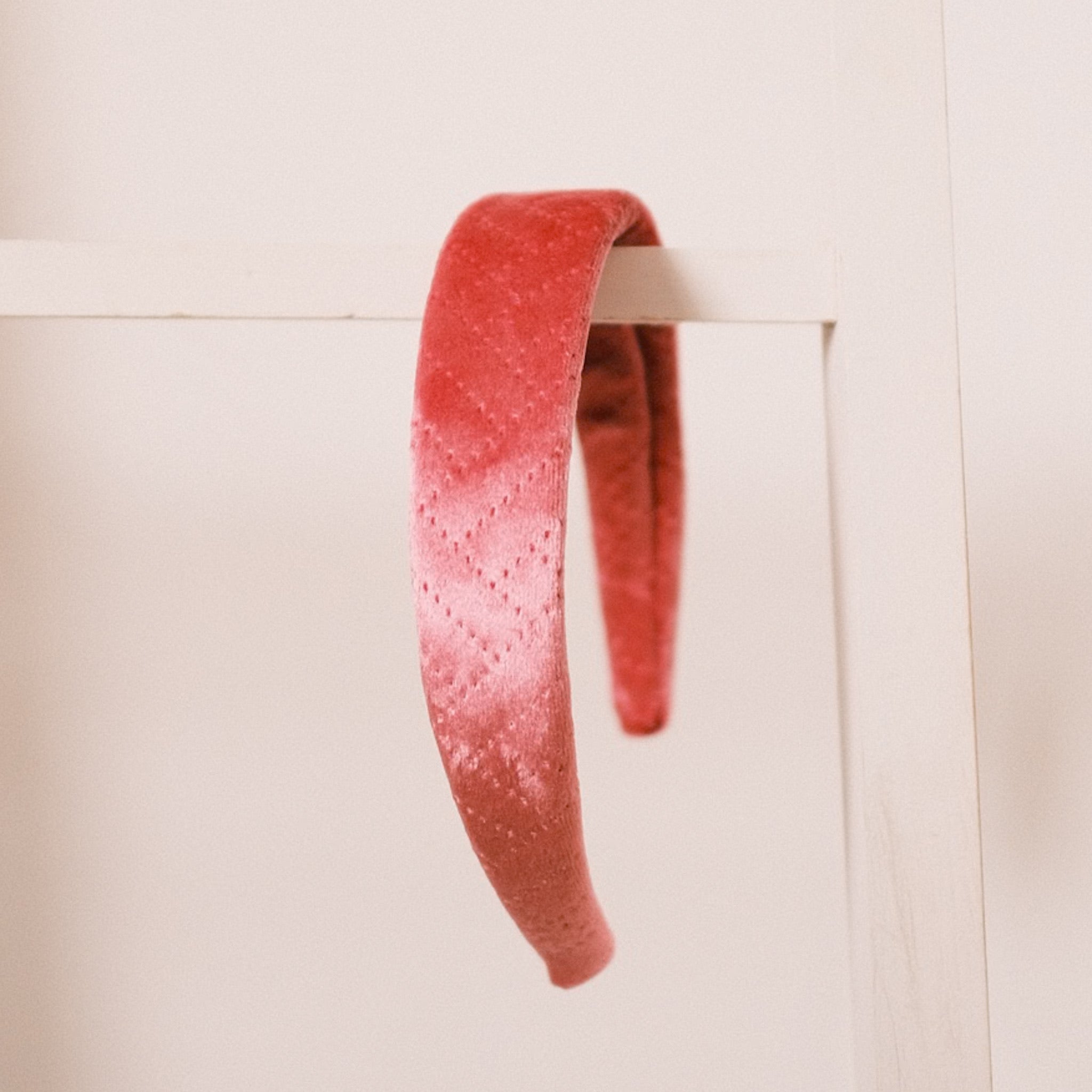 Anne - Samt Struktur Pink