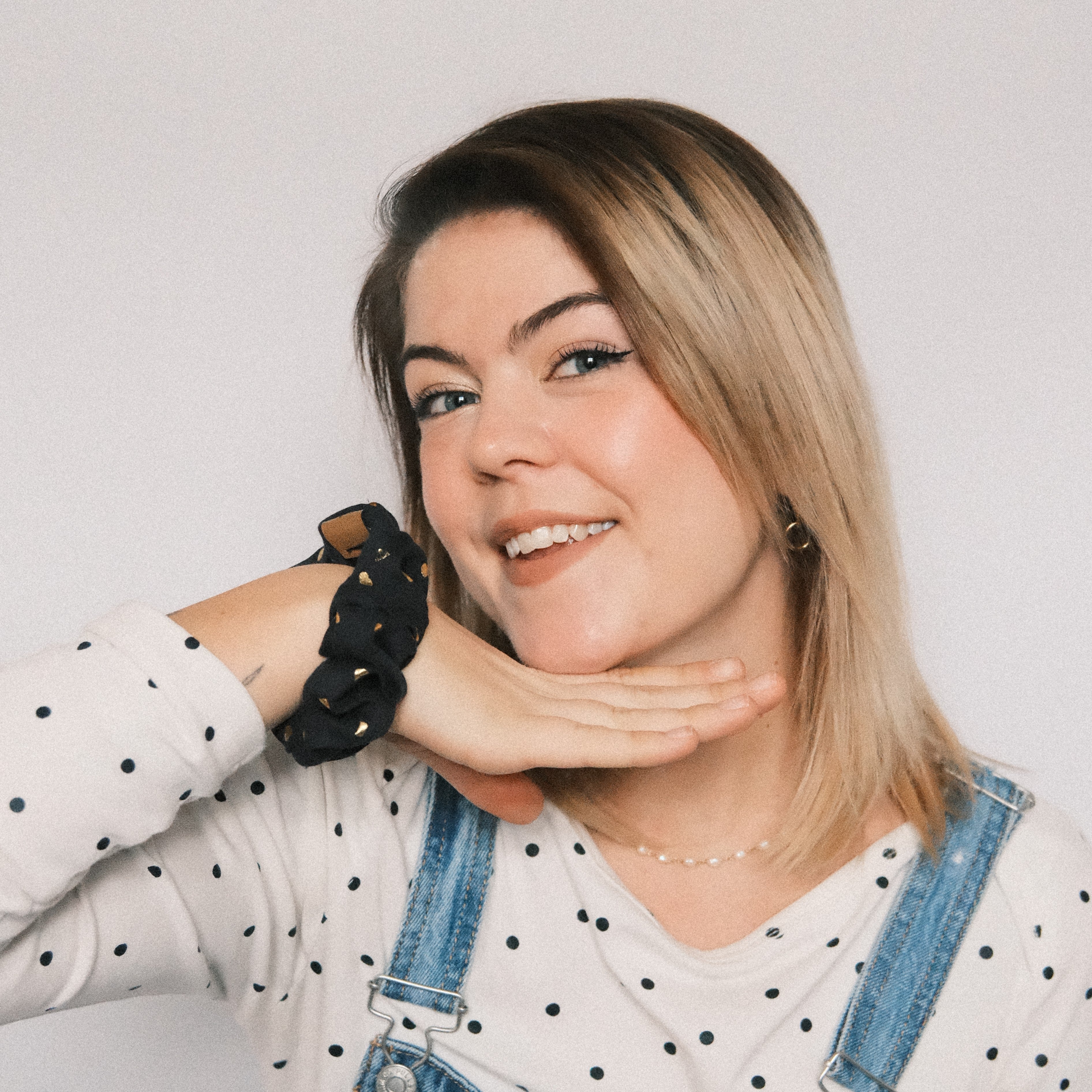 Scrunchie - Herzi Dunkelblau