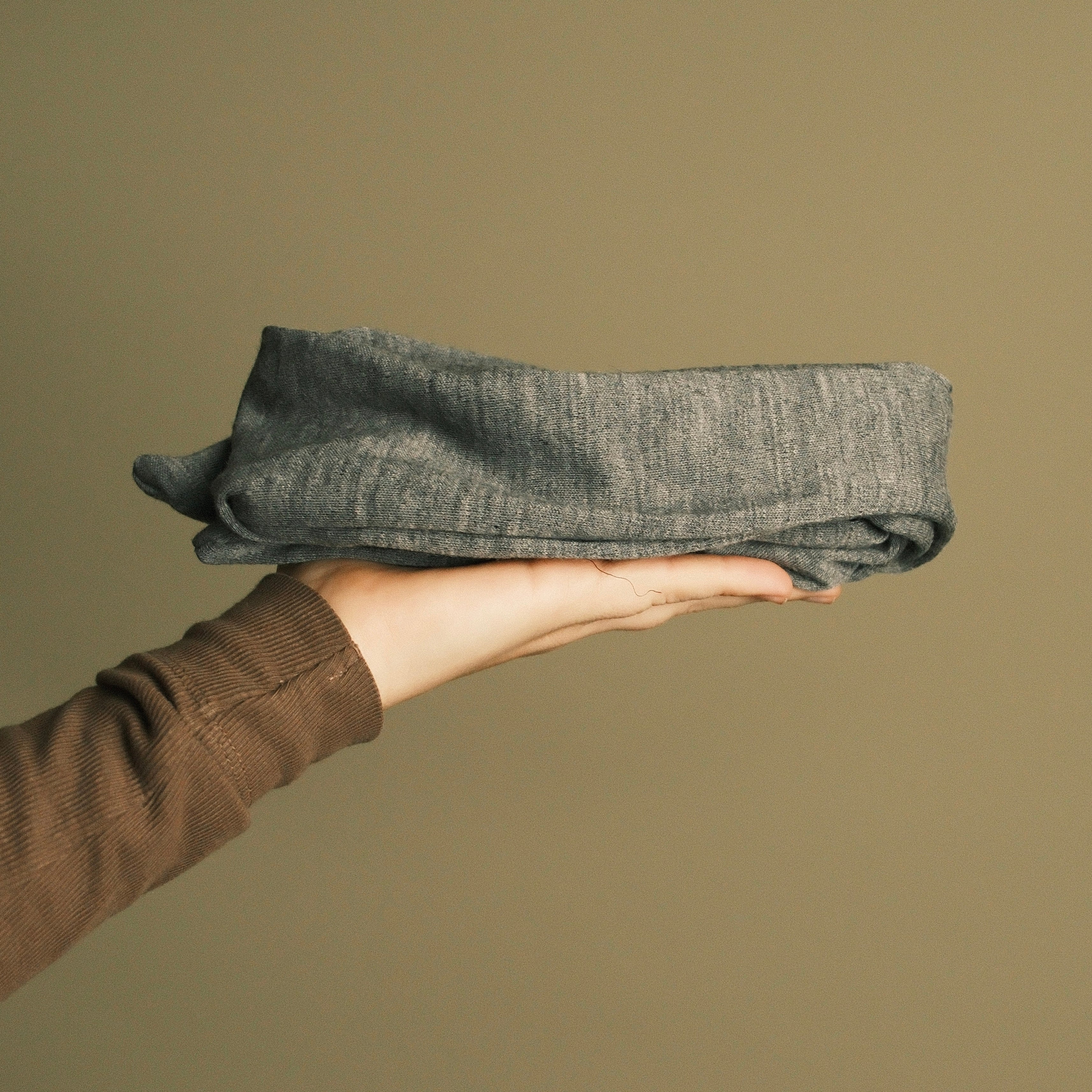 Drahthaarband breit - Warm Grau