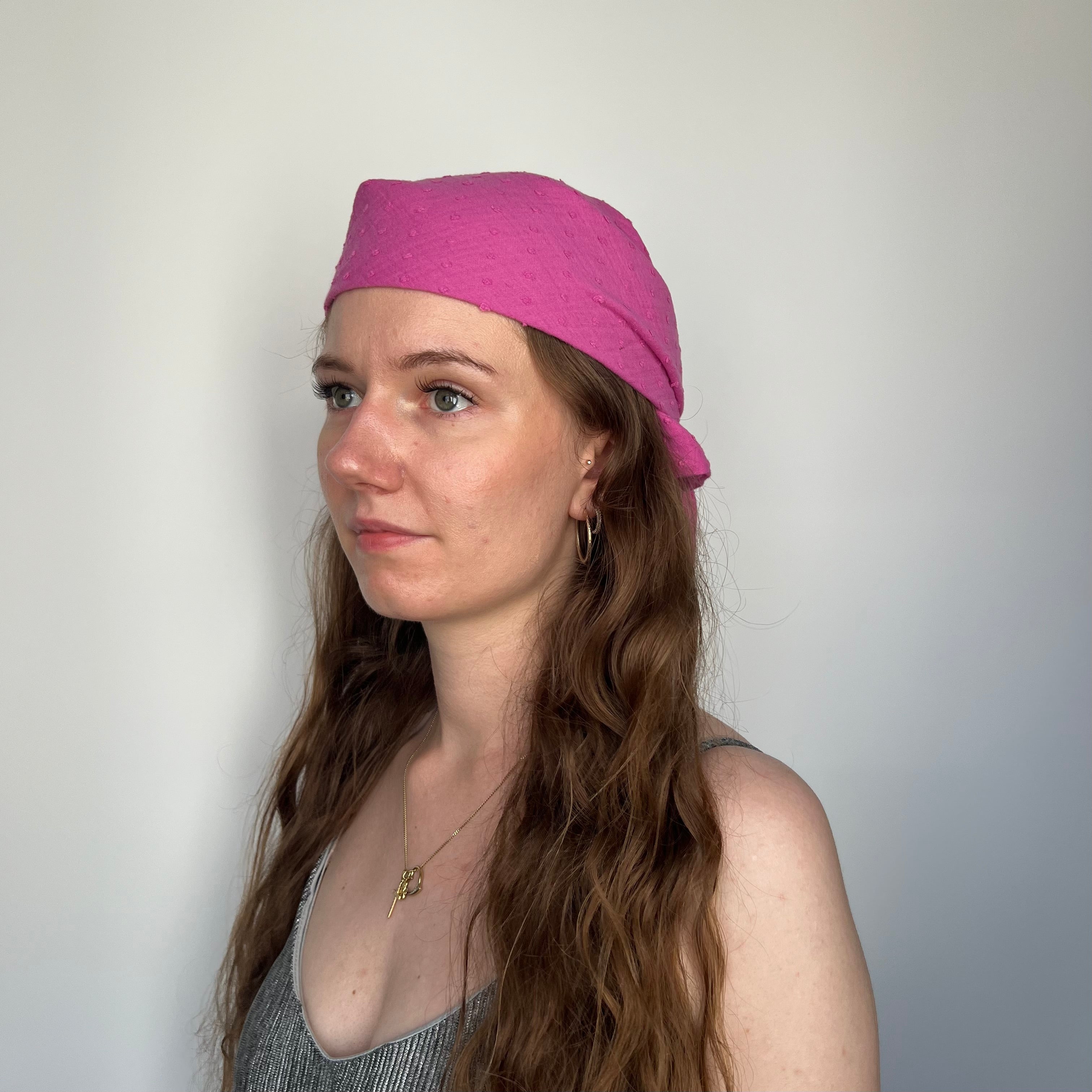 Bandana - Musselin Dots Pink