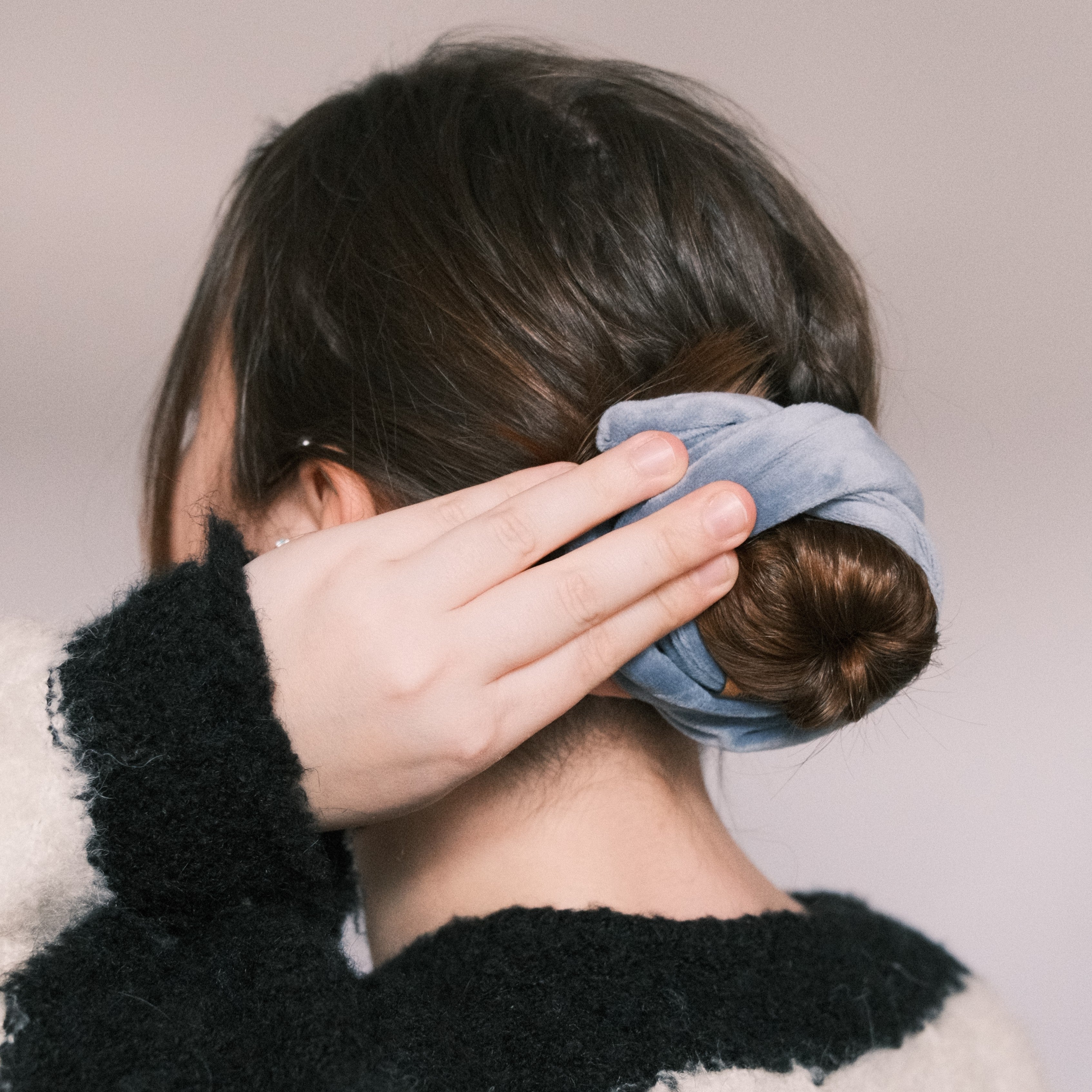 Dutti - Samt Eisblau