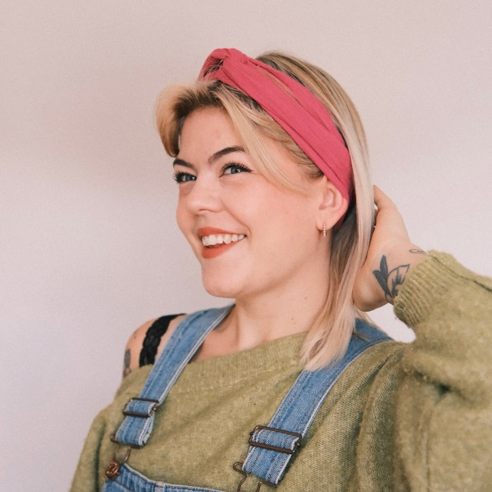 Drahthaarband - Musselin Himbeere