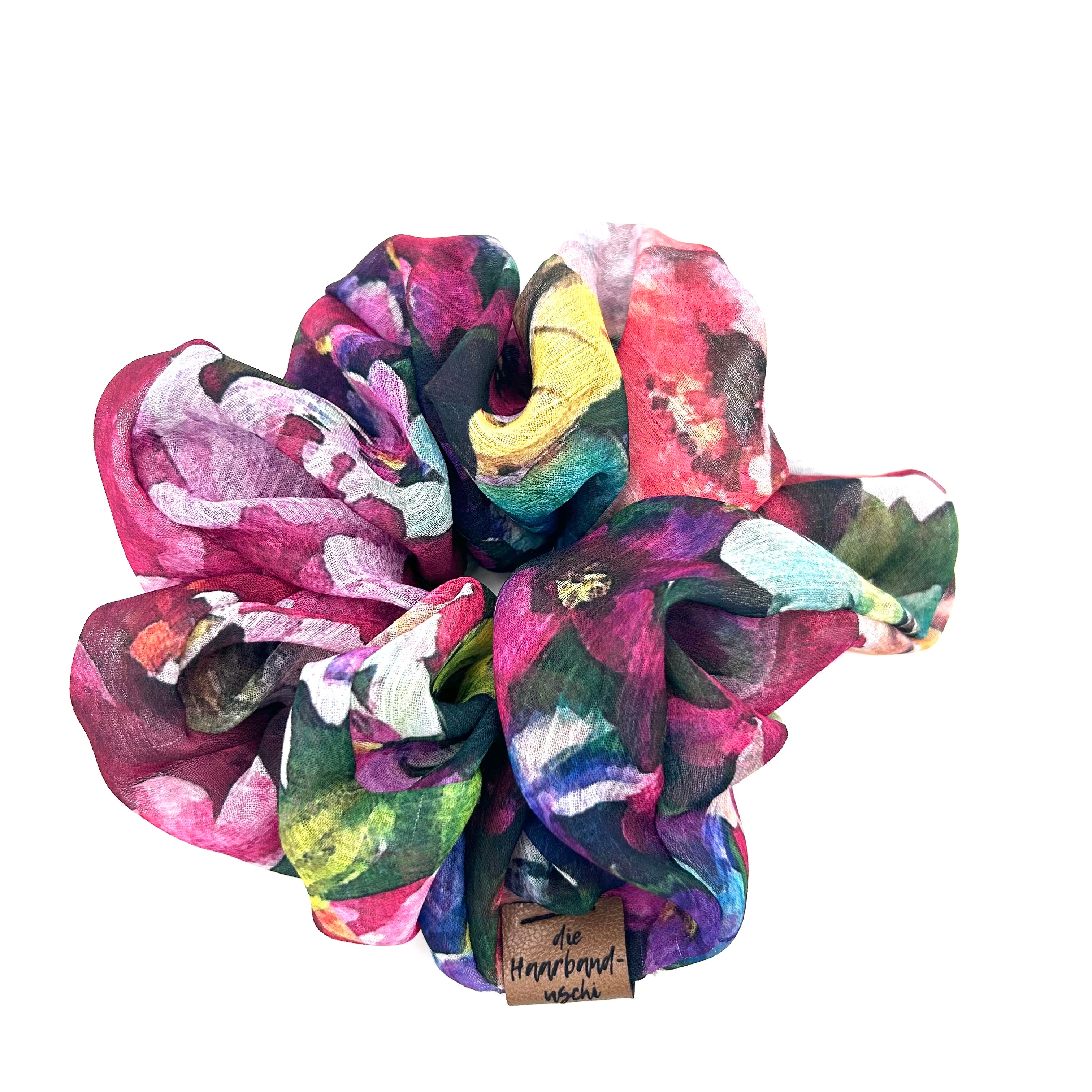 Big Scrunchie - Blumen bunt