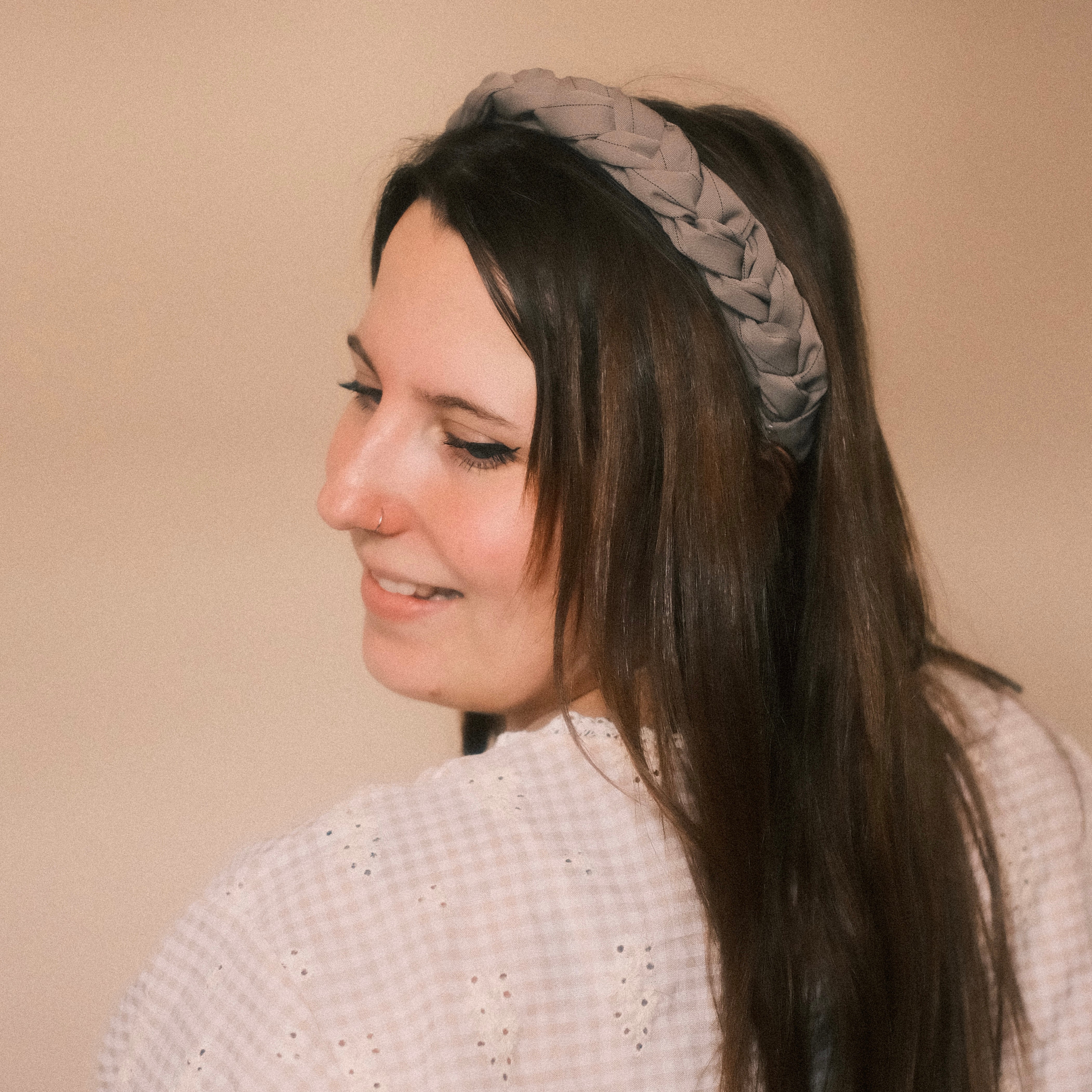 Luise - Nadelstreifen Taupe