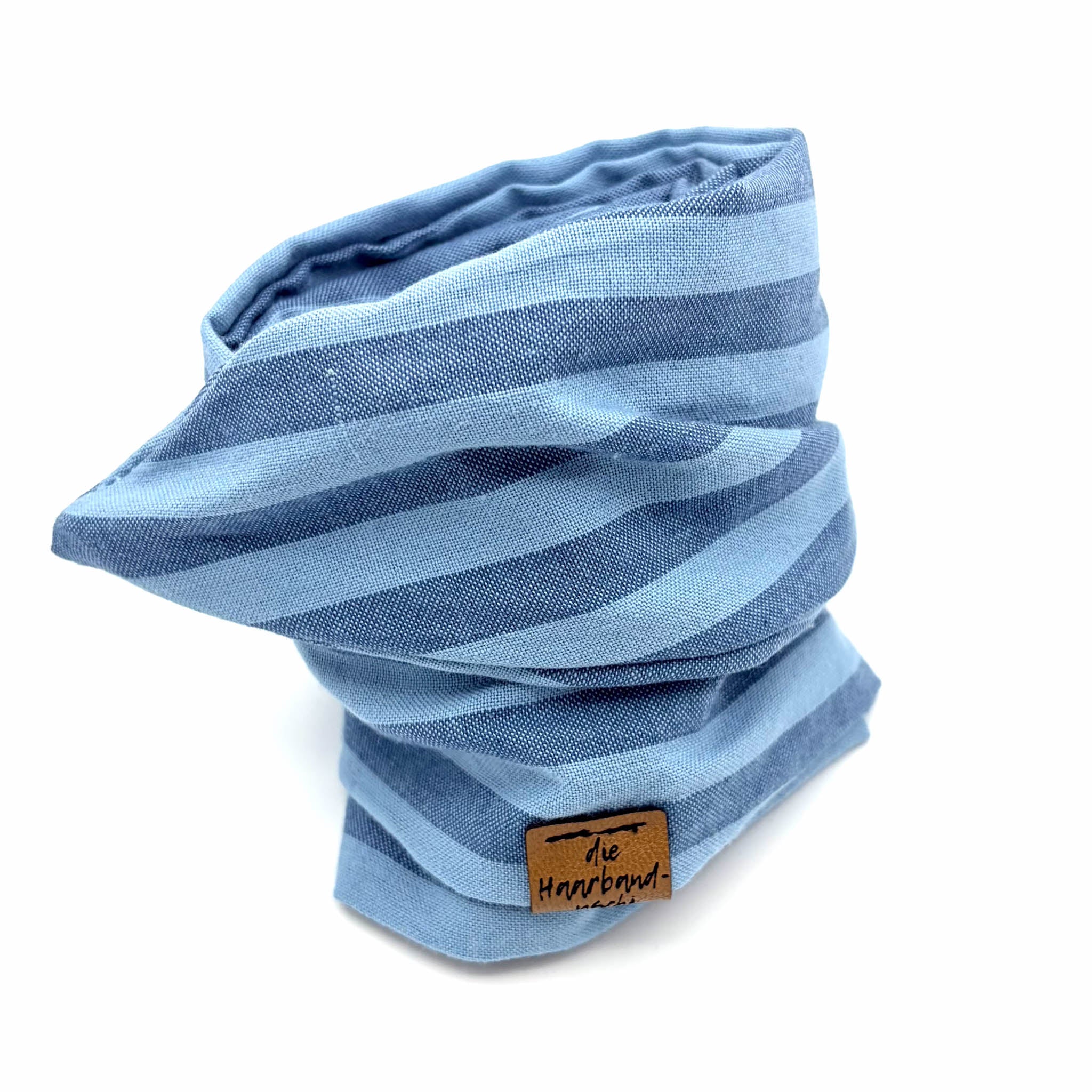 Drahthaarband Breit – Blaustreifen