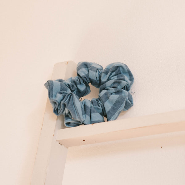 Scrunchie - Blaustreifen