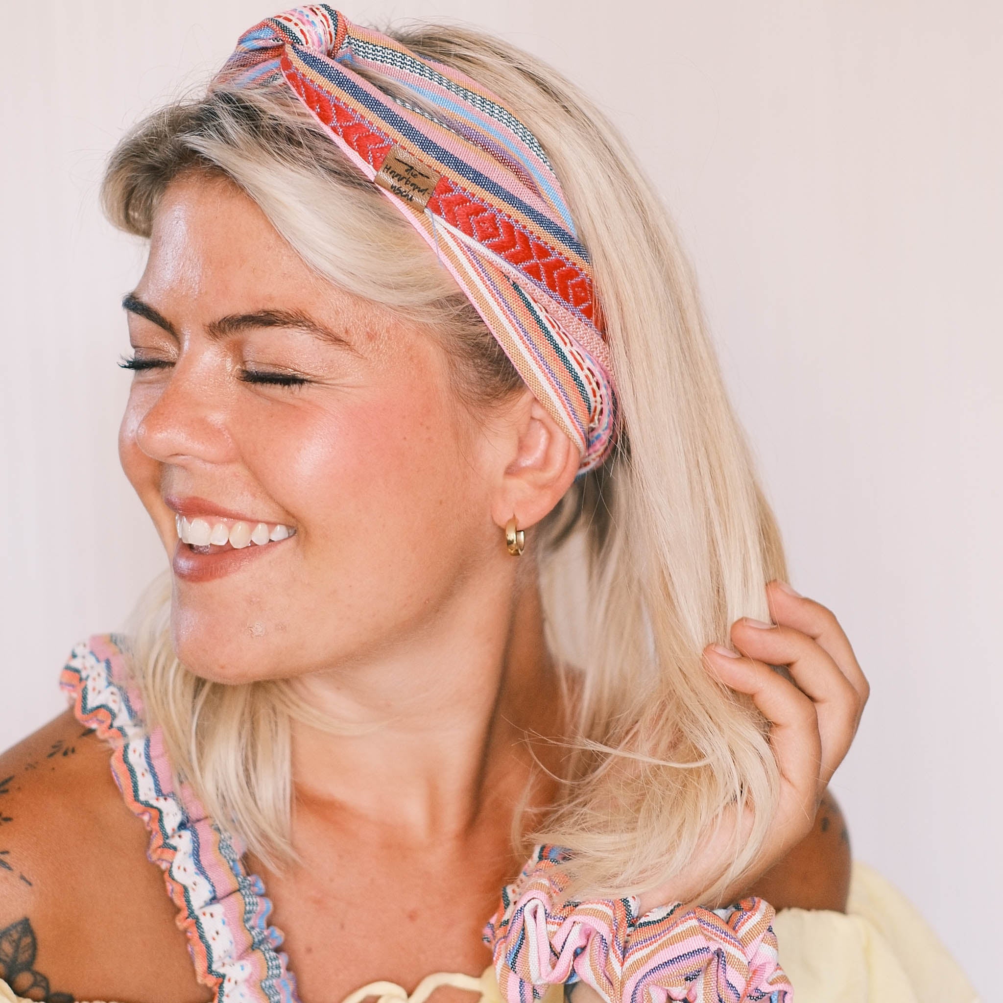 Drahthaarband Schmal – Boho Bunt