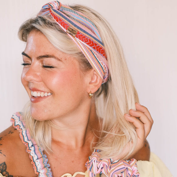 Drahthaarband schmal - Boho Bunt
