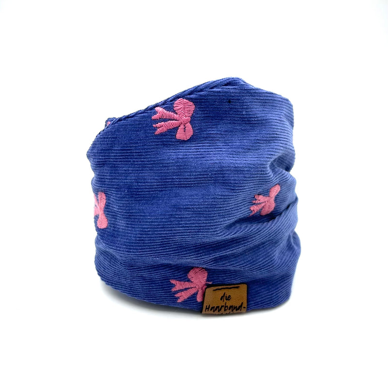 Dutti -Feincord Schleife Blau