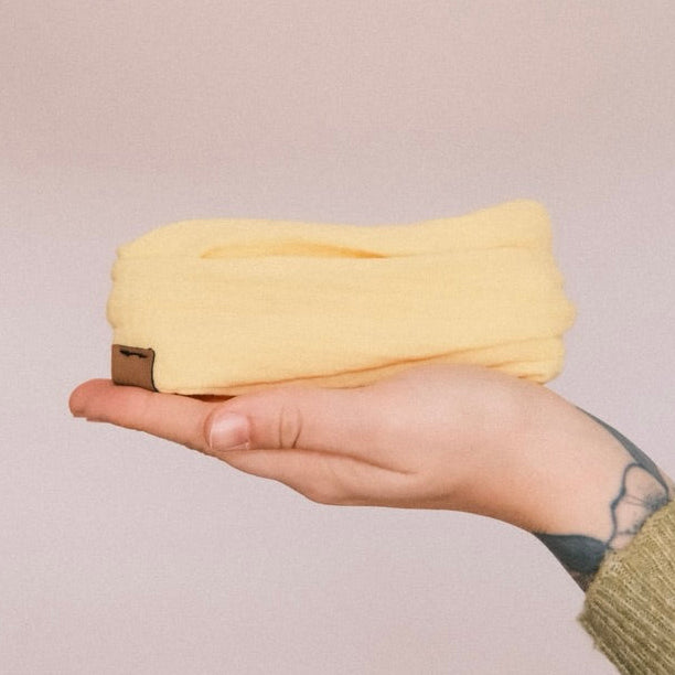 Drahthaarband - Musselin Butteryellow