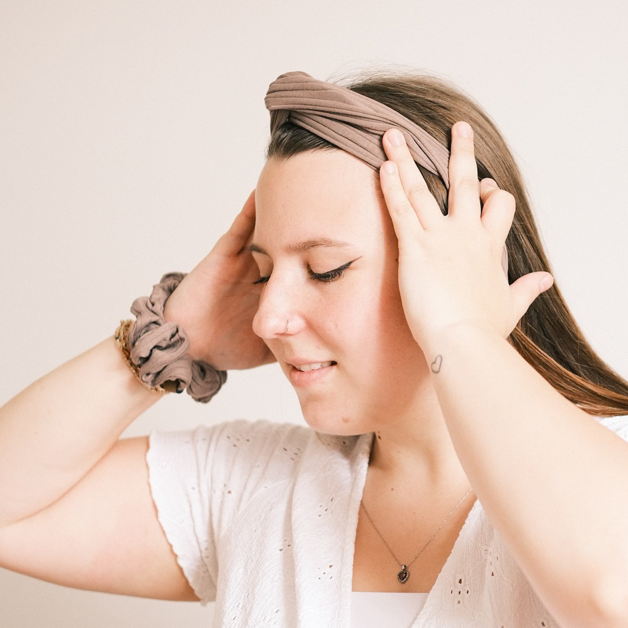 Scrunchie - Sporty Rib Taupe