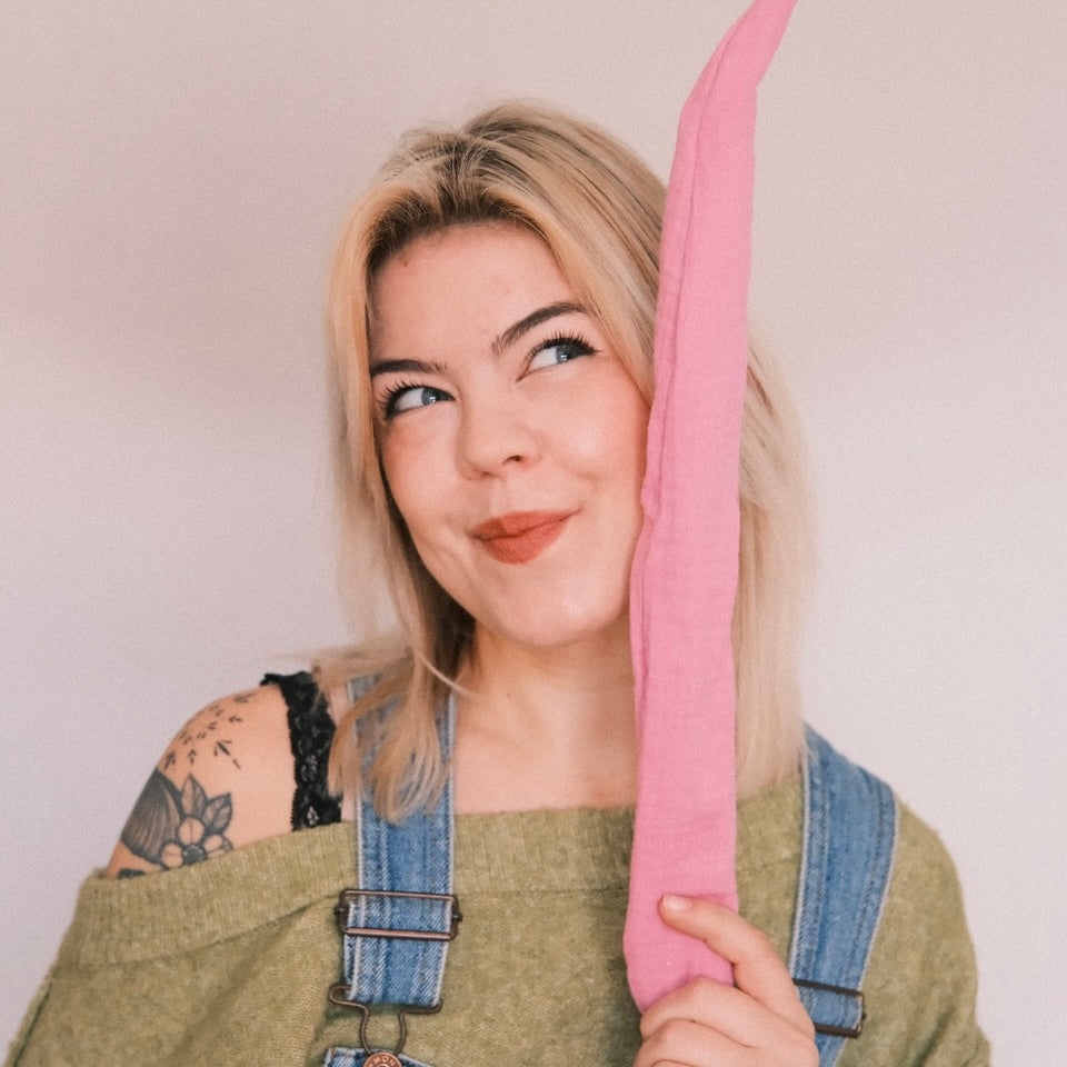 Drahthaarband - Musselin Rosa