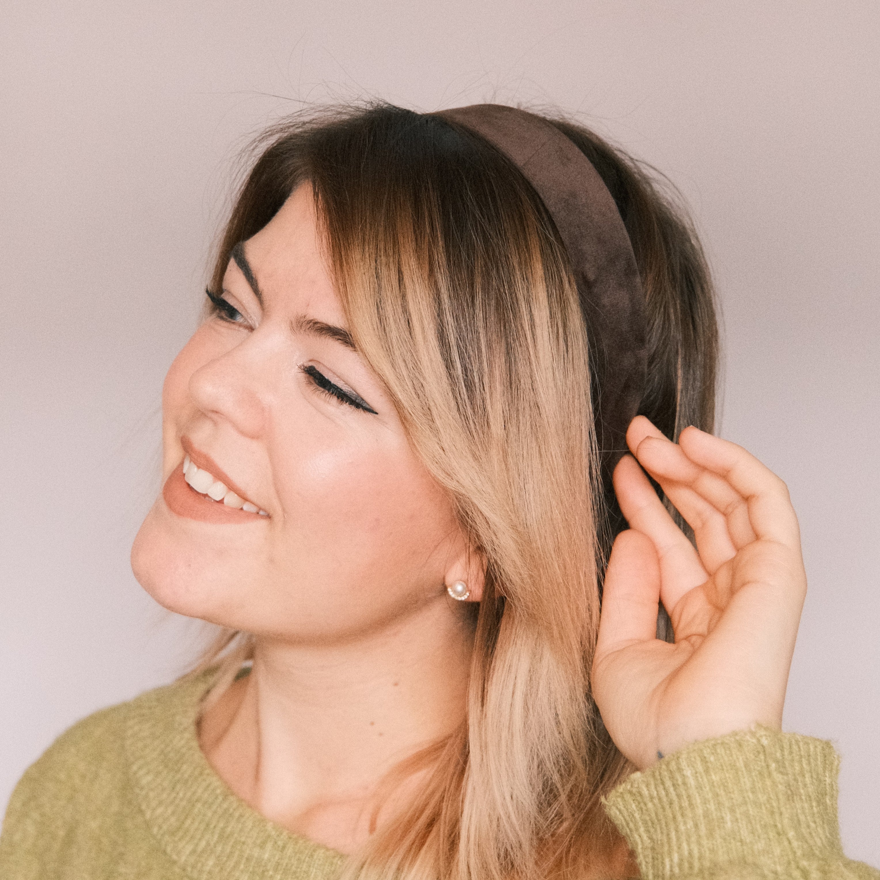 Anne - Samt Espresso