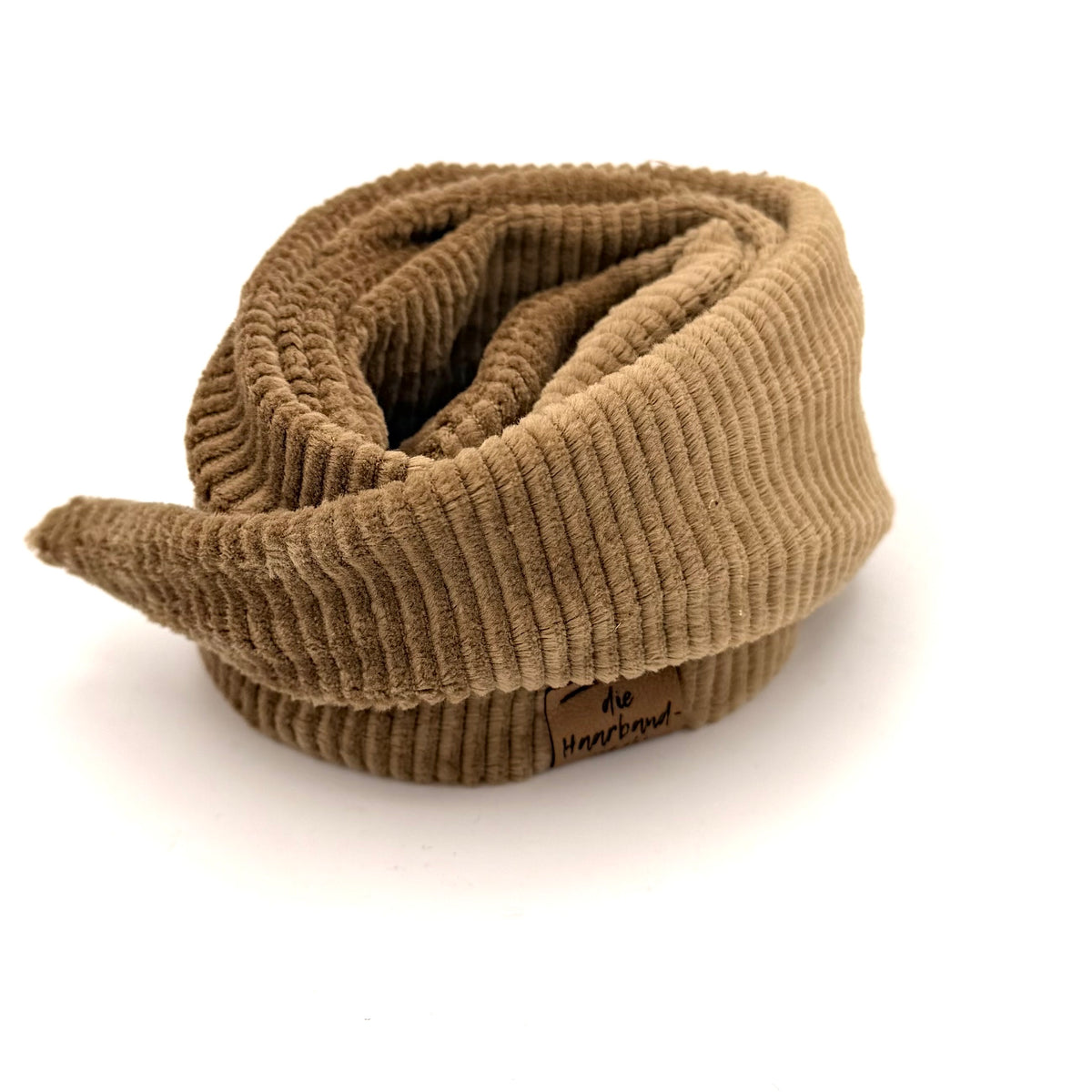 Drahthaarband breit - Cord Khaki
