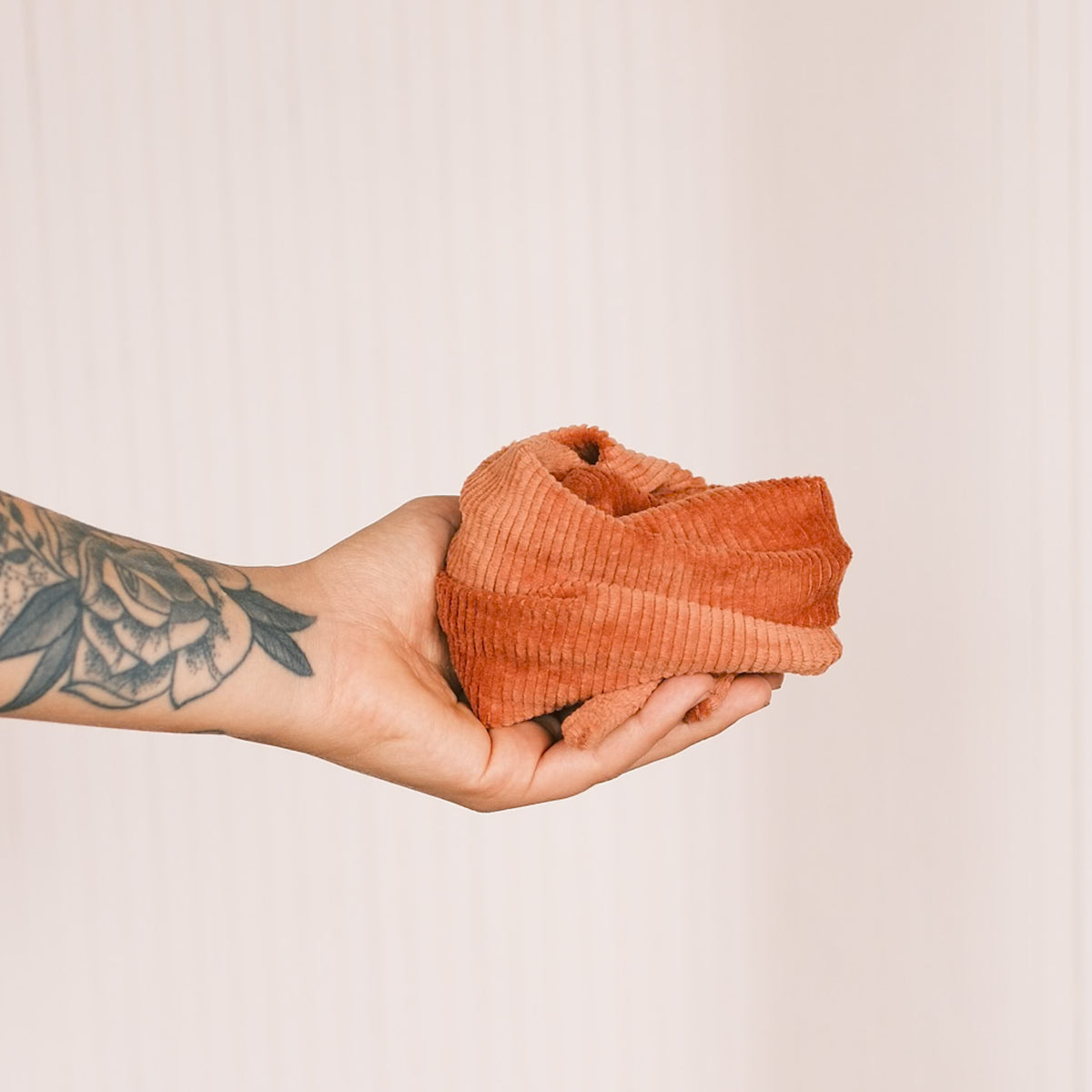 Drahthaarband breit - Cord Orange