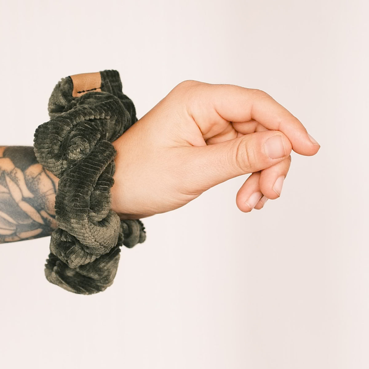 Scrunchie - Cord Waldgrün