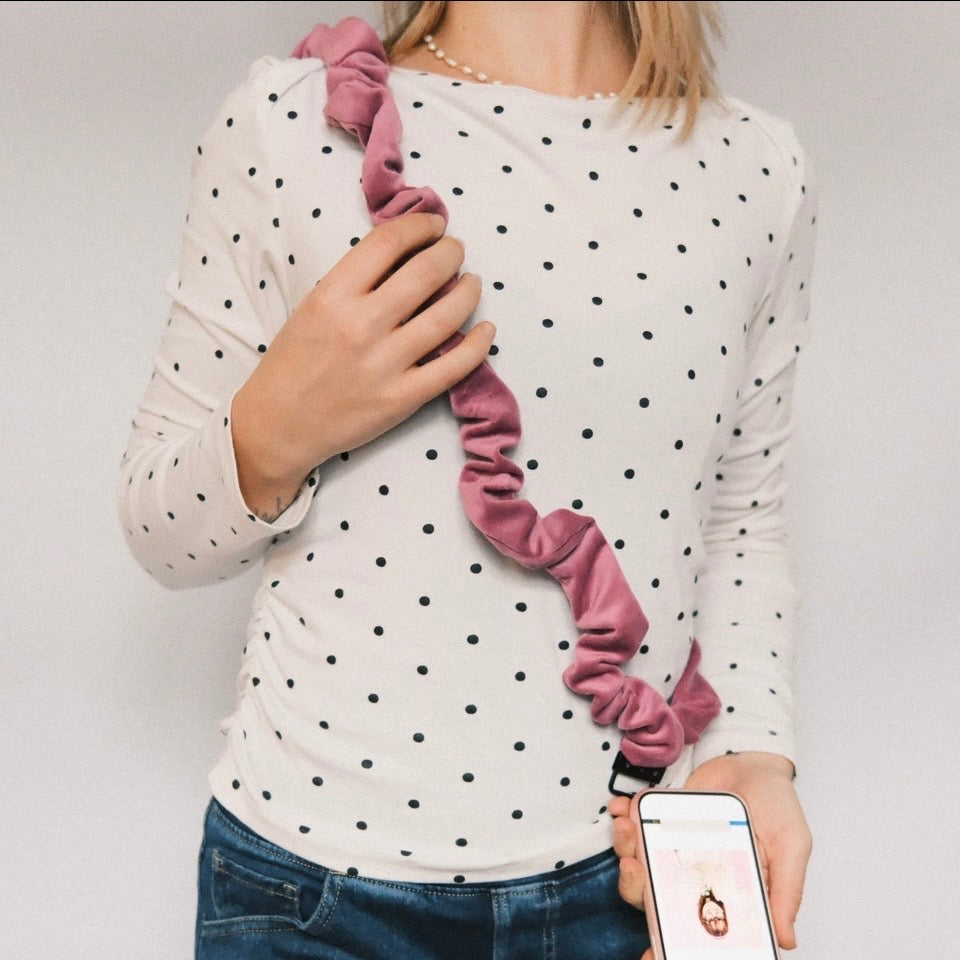 Handykette - Samt Pink