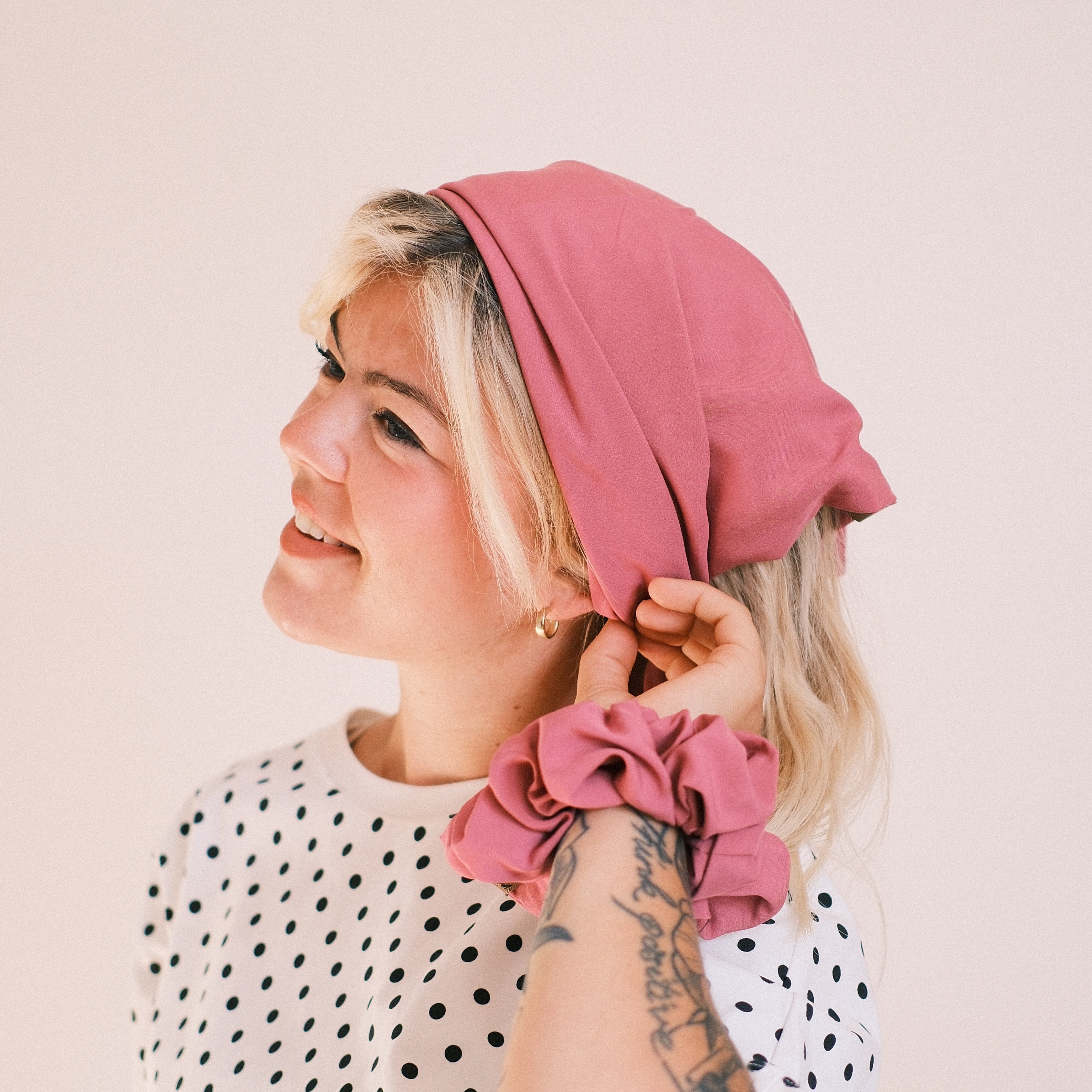Bandana - soft touch Fuchsia