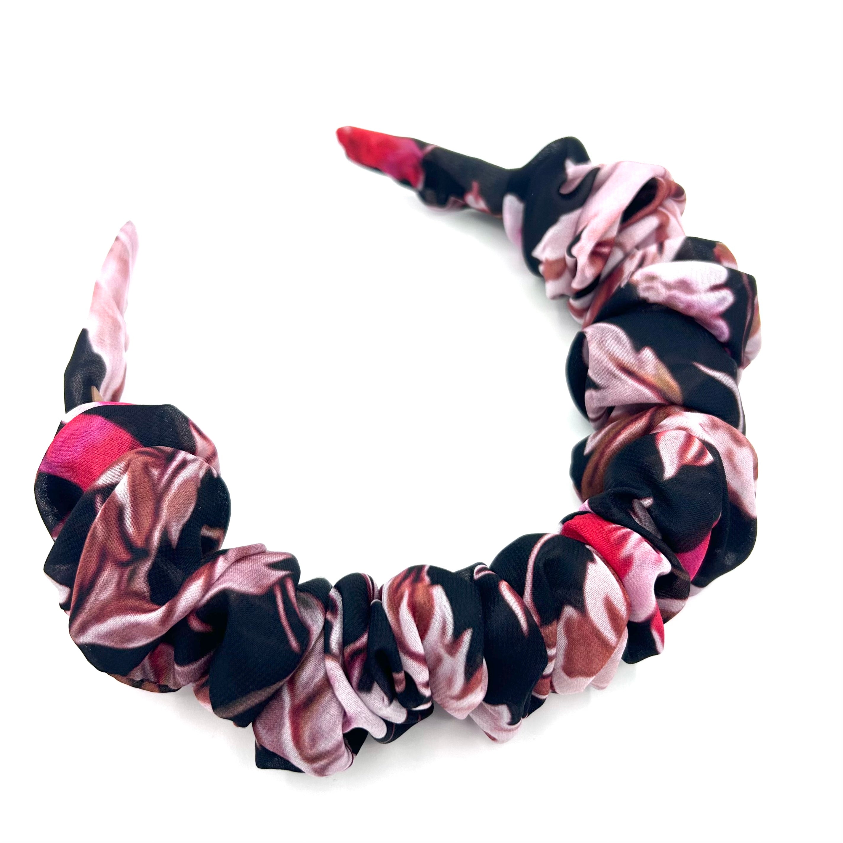 Ronja - Blumen rosa/schwarz