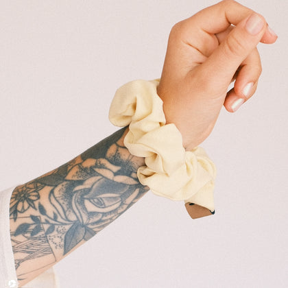 Scrunchie - Pastell Gelb