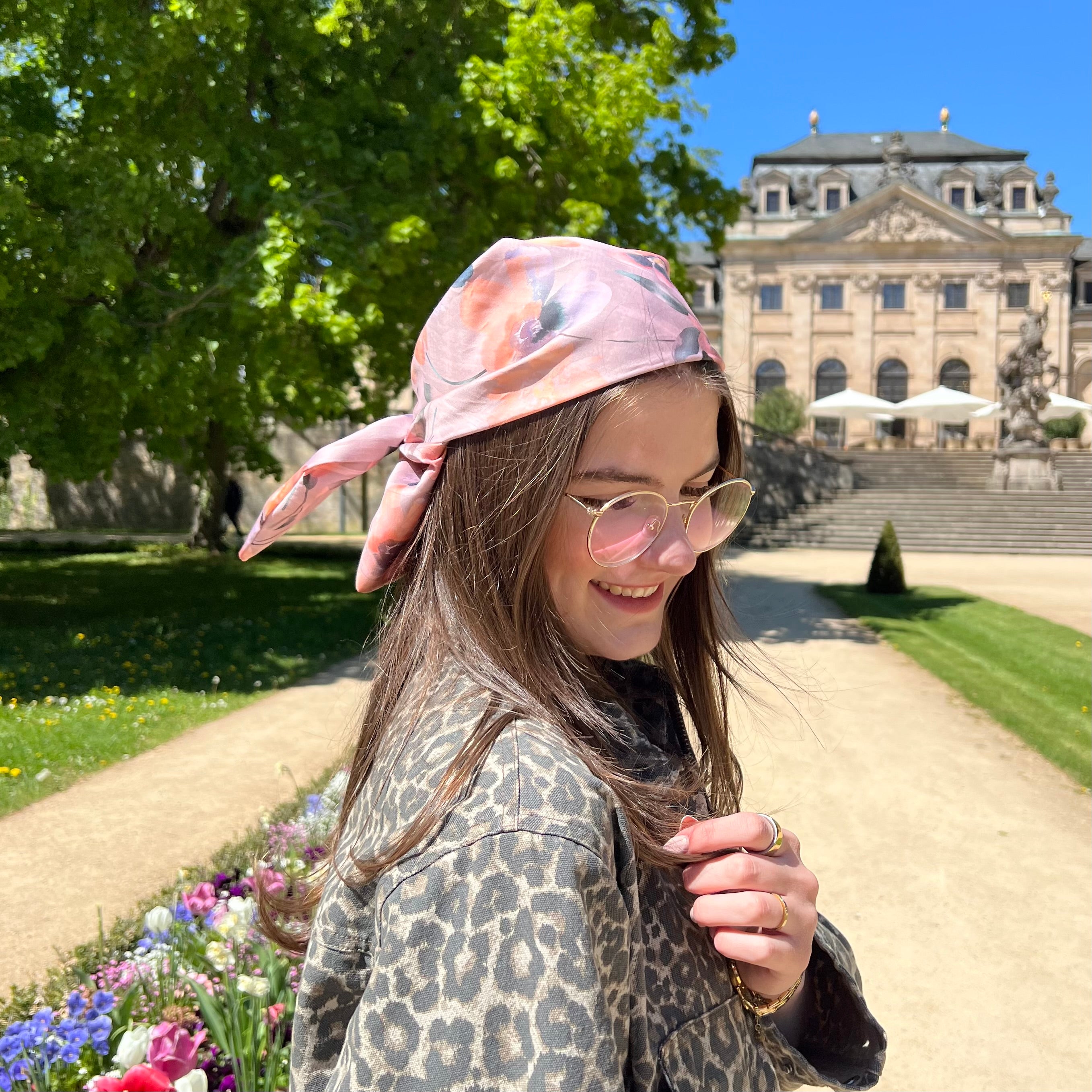 Bandana - Blütenzauber Rosé