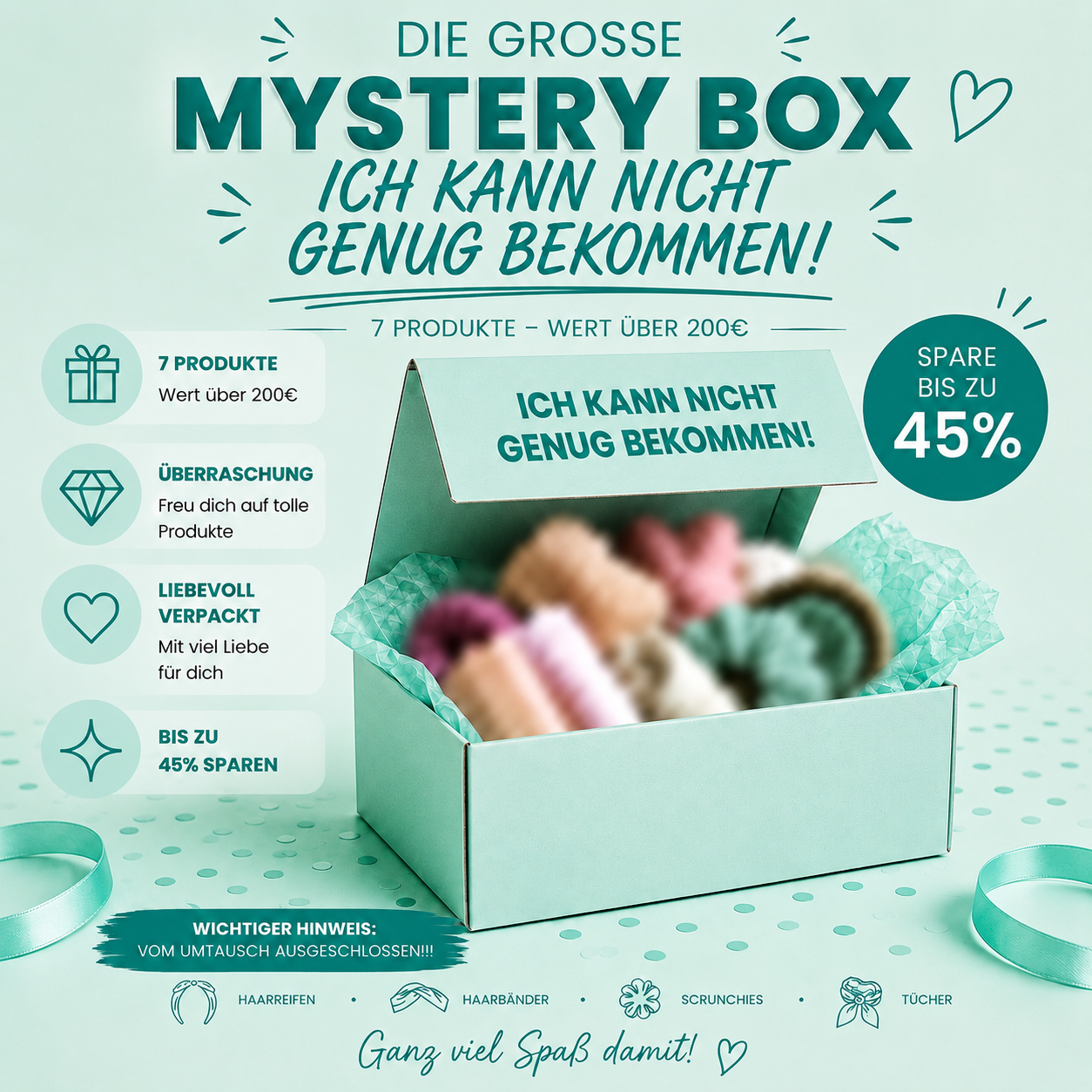 Mystery Box „Ich kann nicht genug bekommen!“
