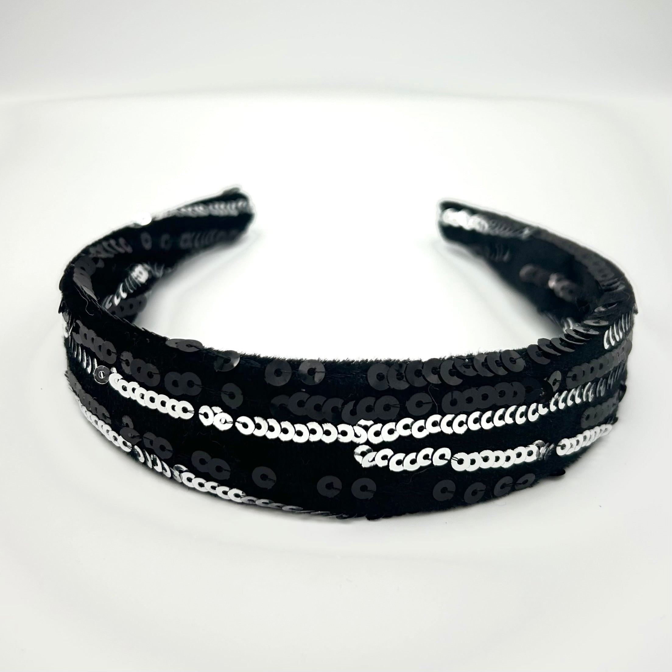 Anne Pailletten Muster Silber Haarreif