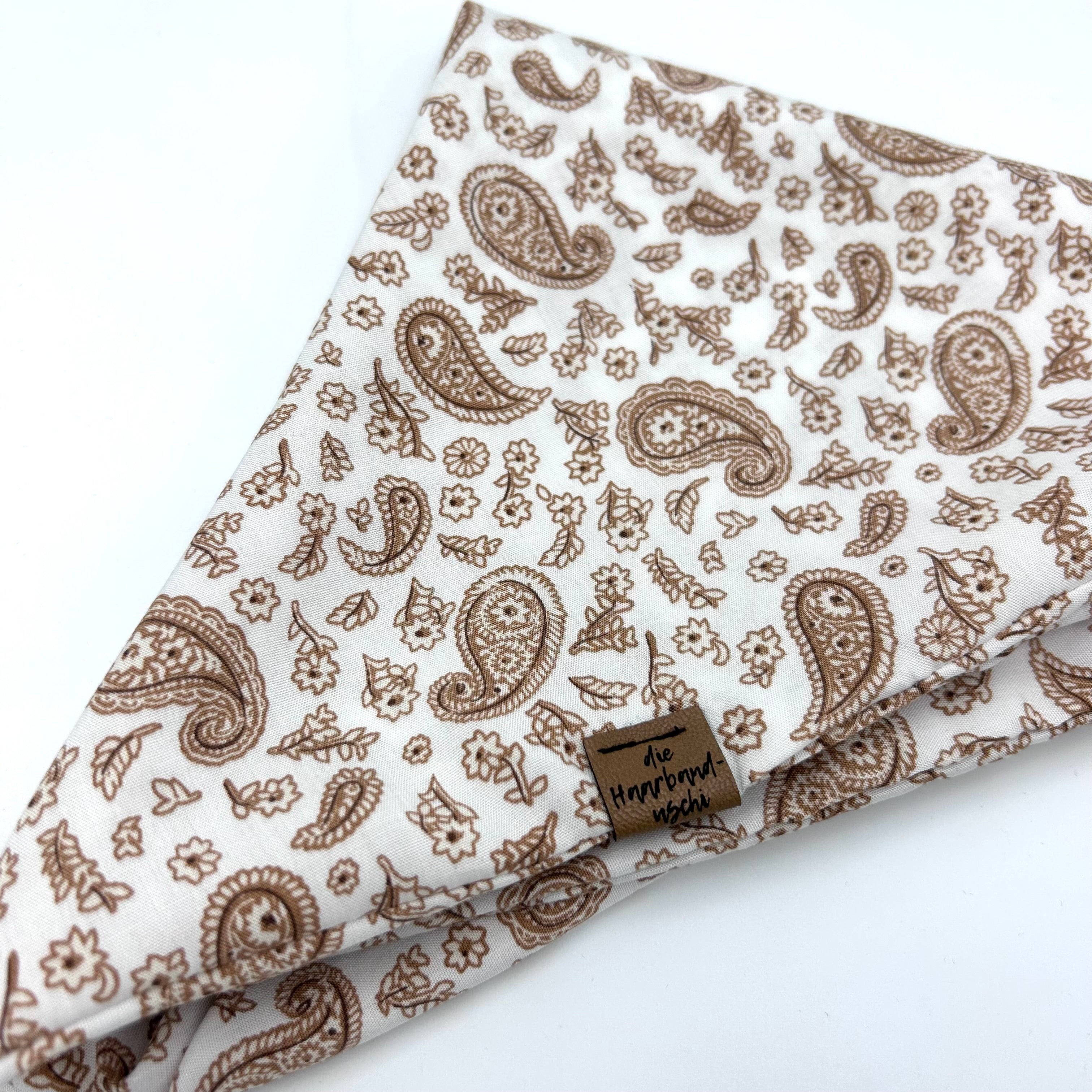 XXL Dreieckstuch  - Vintage Paisley Weiß