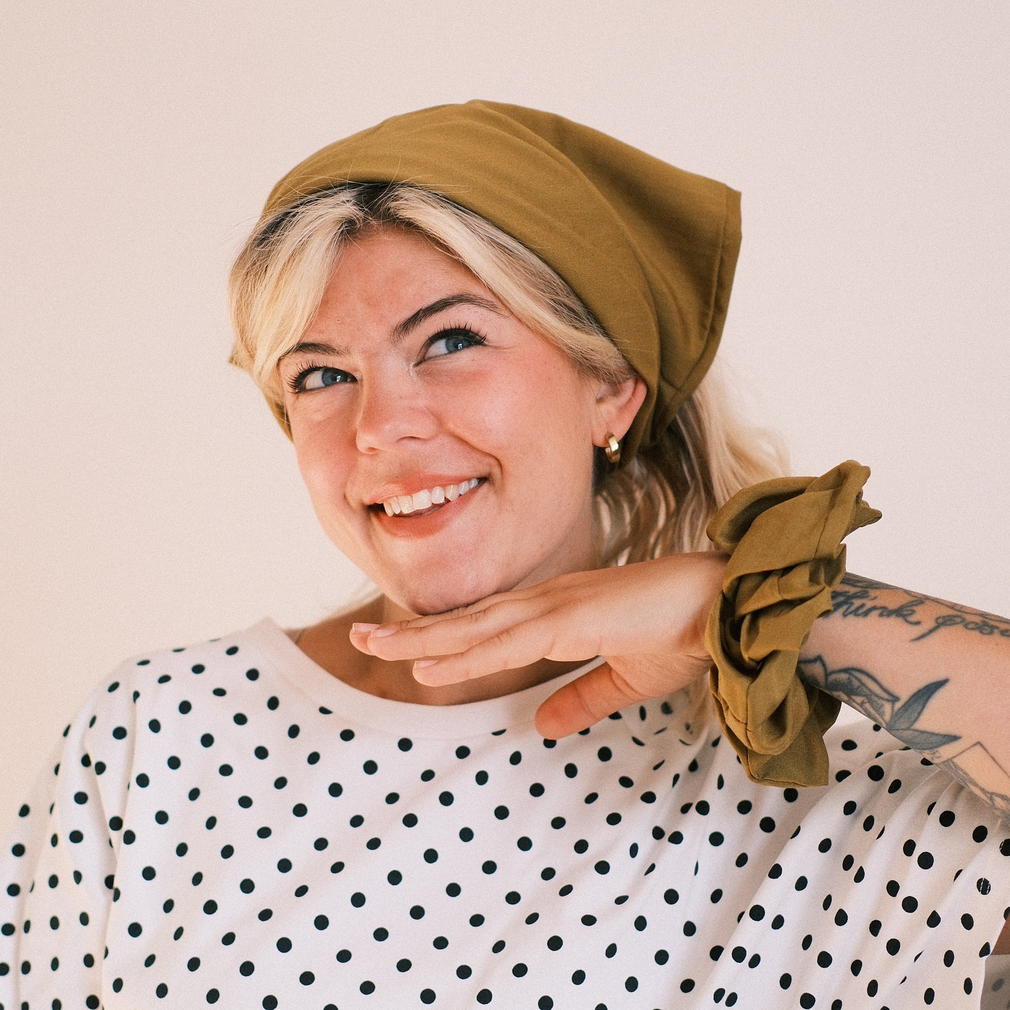 Bandana - soft touch Olivegrün