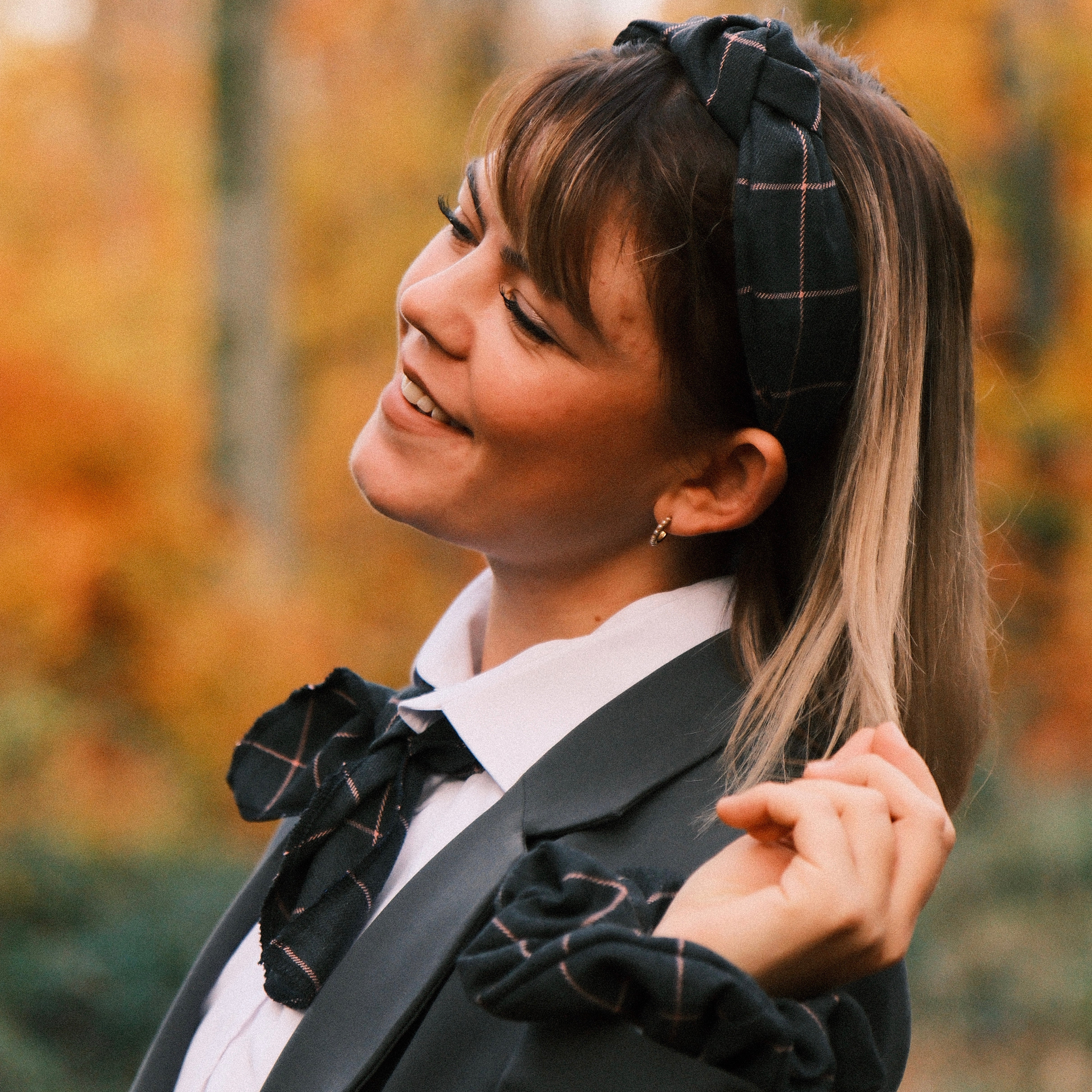 Mikro Schal - XOXO Grau/Rosa