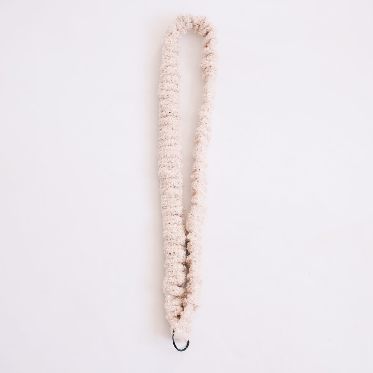 Handykette - Teddy Paillette Creme